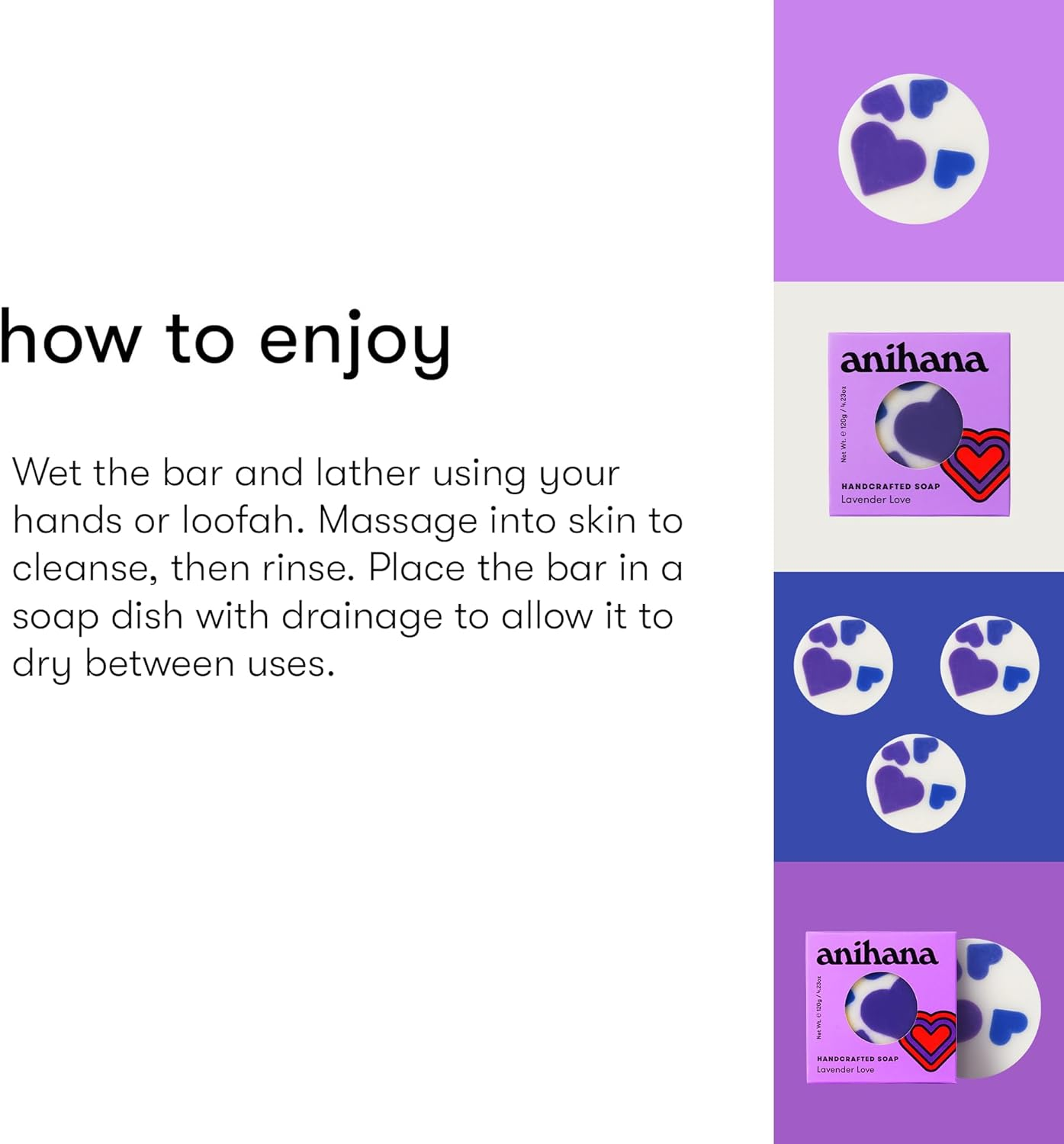 Anihana Lavender Soap Bar 120 G image number 3