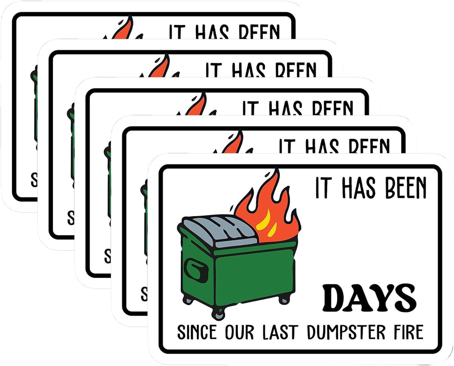 Dumpster Fire | Dumpster Fire Ornament Dumpster Fire Day Sticker,Dumpster Fire Decor, Funny Stickers for Worker, Factories, Offices