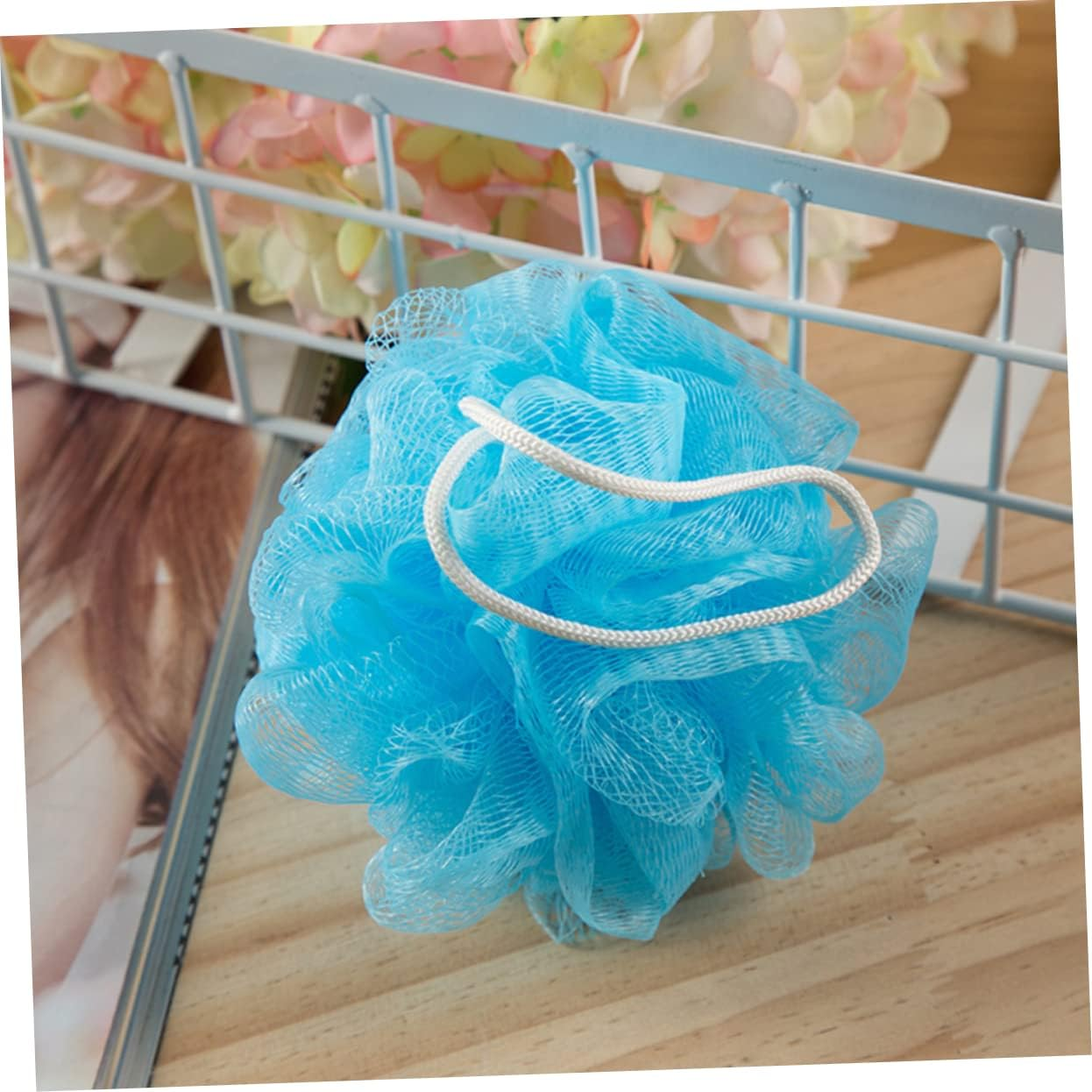 16Pcs Soft Mesh Bath Exfoliating Shower Sponges for Gentle Skin Care Multi-Color Body Wash Scrubbers Bathroom Accessories for Cleaning and Soothing Skin