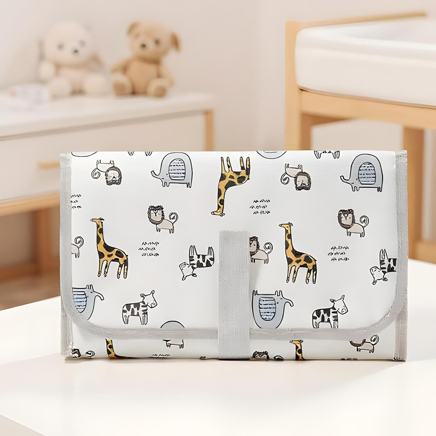 Baby Travel Pad - Waterproof Diaper Mat, Quick Dry Changing Sheet | Portable Toddler Essentiials, Ideal for Moms and Dads in Airplane, Daycare, Hospital, Nursery and Outdoor Camping Trips - Colorful World image number 7