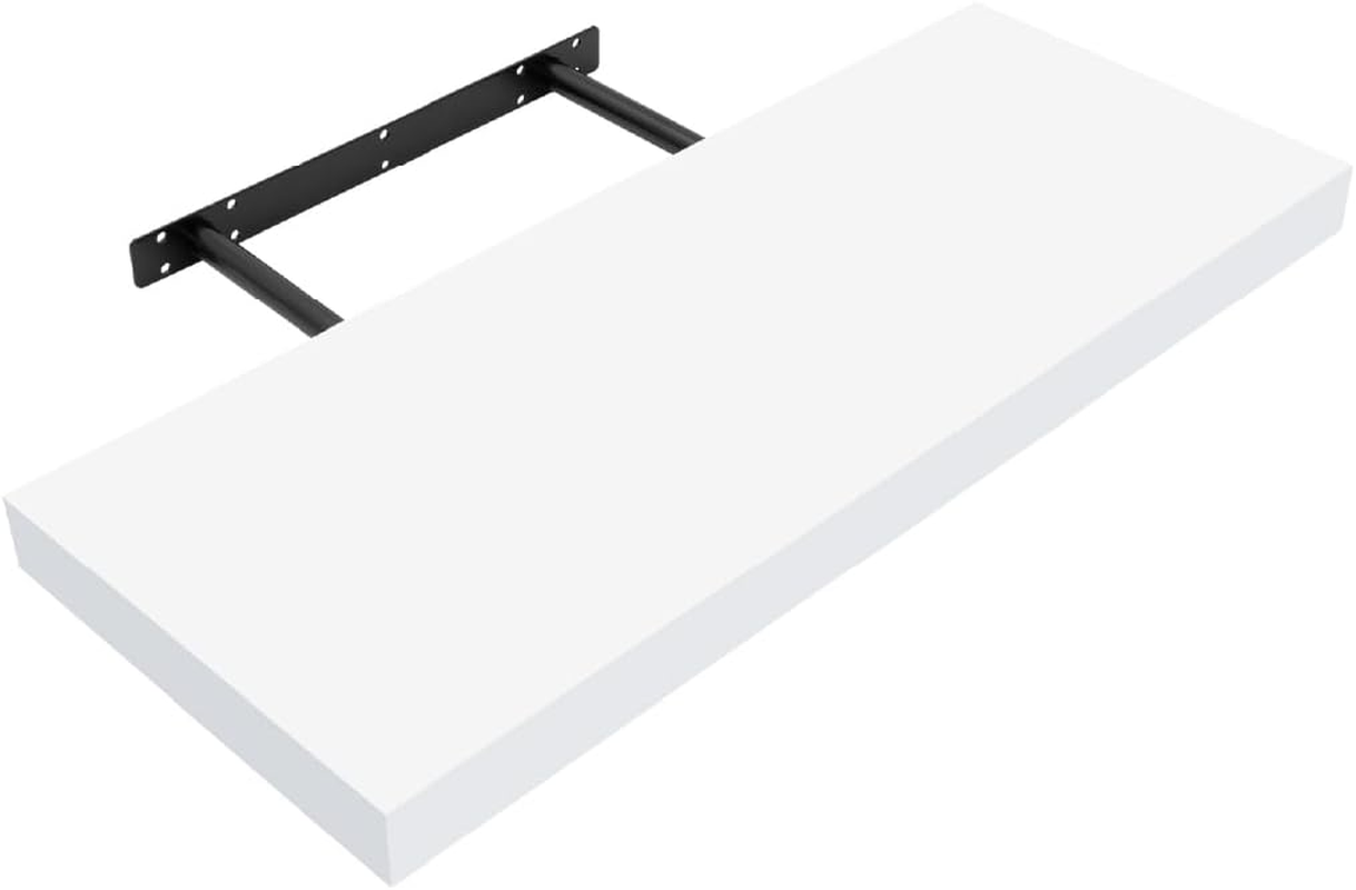 Anika Floating Shelf / 3 Separate Sizes & 4 Colour Options / 3.8Cm Thick Hollowboard/Bedroom/Kitchen/Living Room/Office (White, 60Cm) image number 4