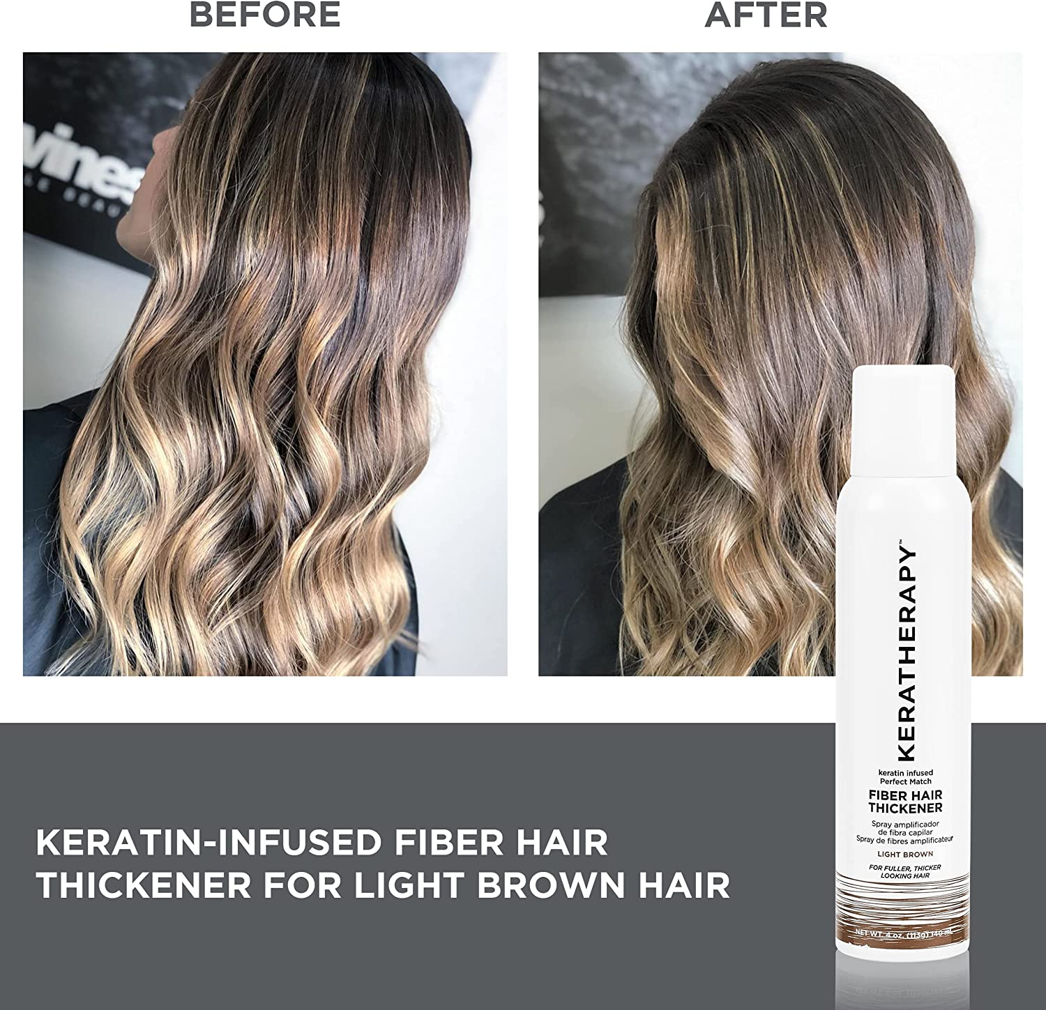 Keratherapy Fiber Hair Thickener Spray, 151 Ml image number 2