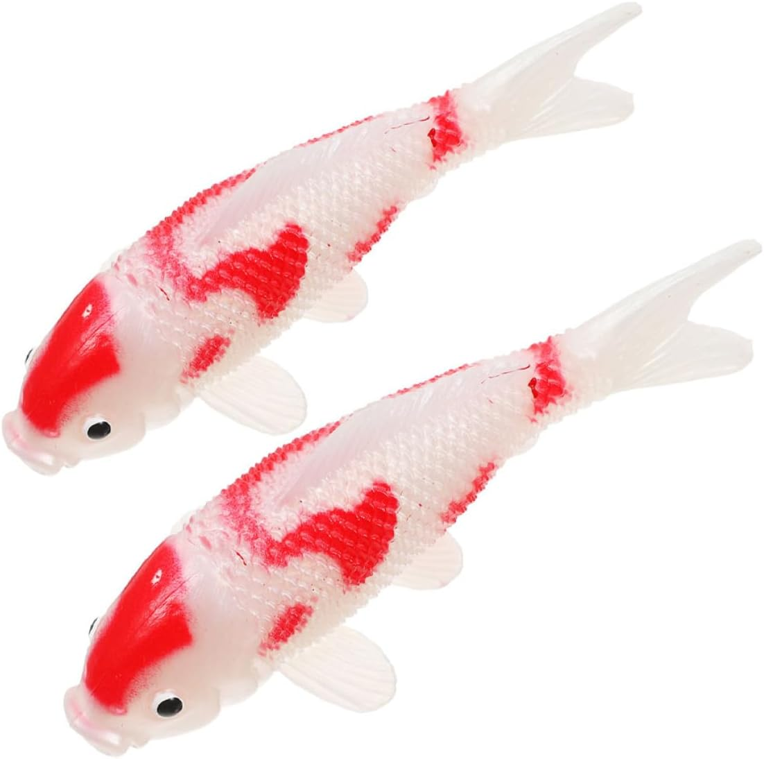 Abaodam 2Pcs Artificial Fish Model for Aquarium Decoration Realistic Floating Fish Figurines for Home and Garden Faderesistant Ornamental for Tanks and Aquatic Scenes image number 1