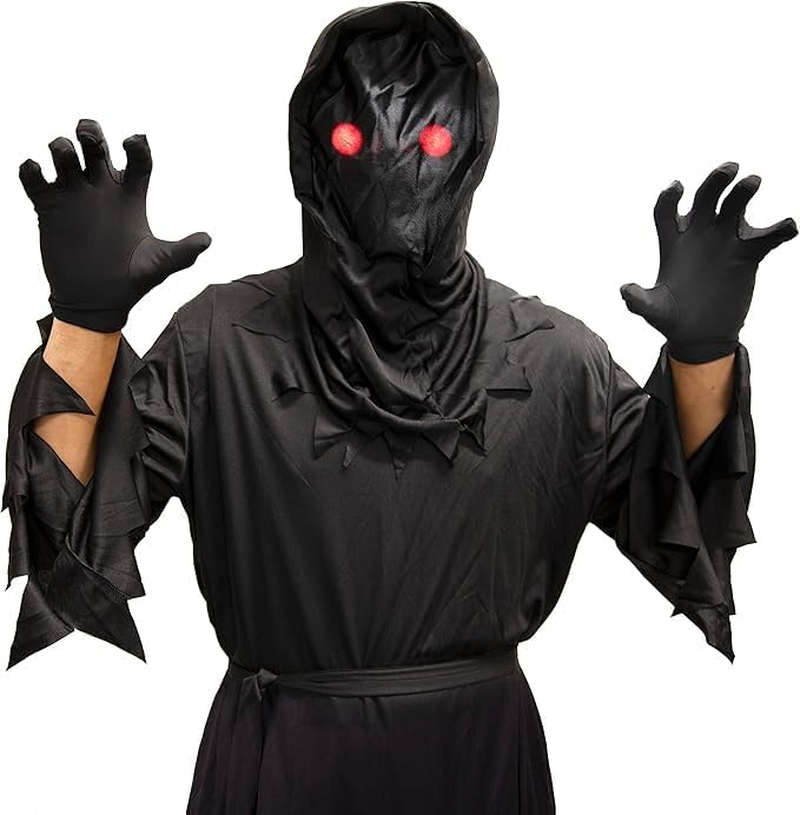 Adults Halloween Scary Costume Grim Reaper Costume for Men Women with Scythe for Adults Halloween Party Dress Up image number 1