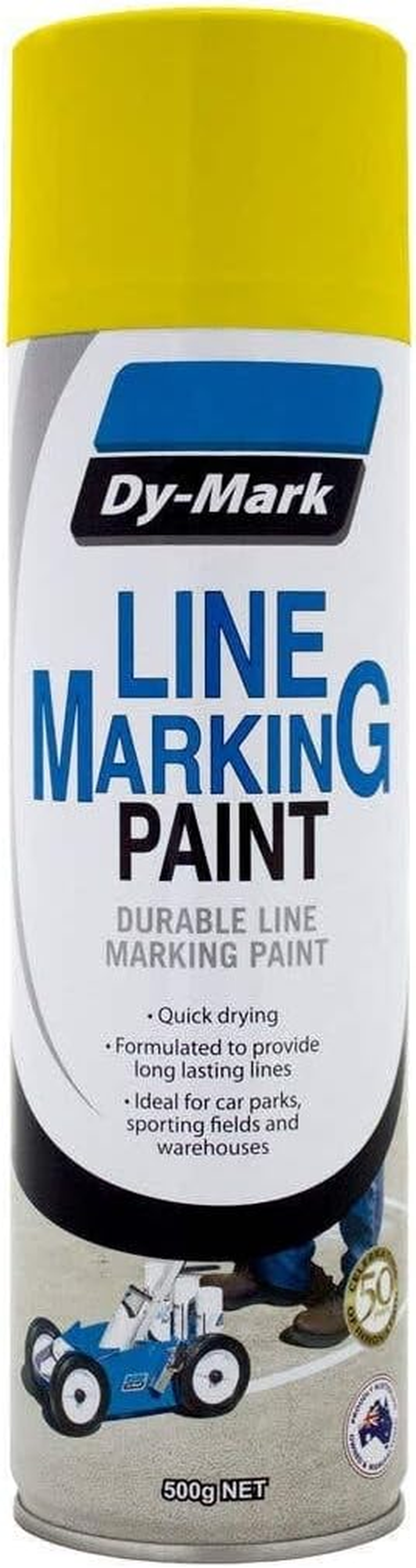 Dy-Mark Line Marking Paint 500 G, Yellow