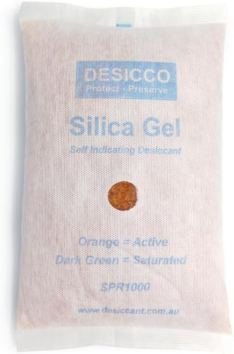0.5Kg [10 Packets] Cloth Indicating Silica Gel Packets, Bulk - Orange to Green, Non-Woven Cloth with Window image number 4