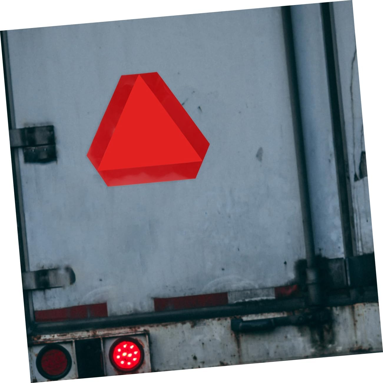 2Pcs Slow Moving Sign Reflectors Car Triangle Aluminum Safety Sign Reflective Road image number 2