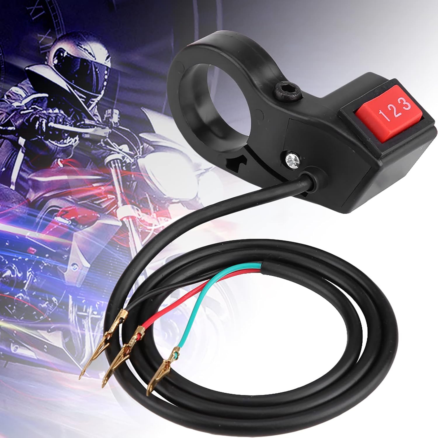 3 Speed Handlebar Electric Module Switch Shift, 22Mm 7/8In for Motorcycle, E Bike, Scooter image number 4