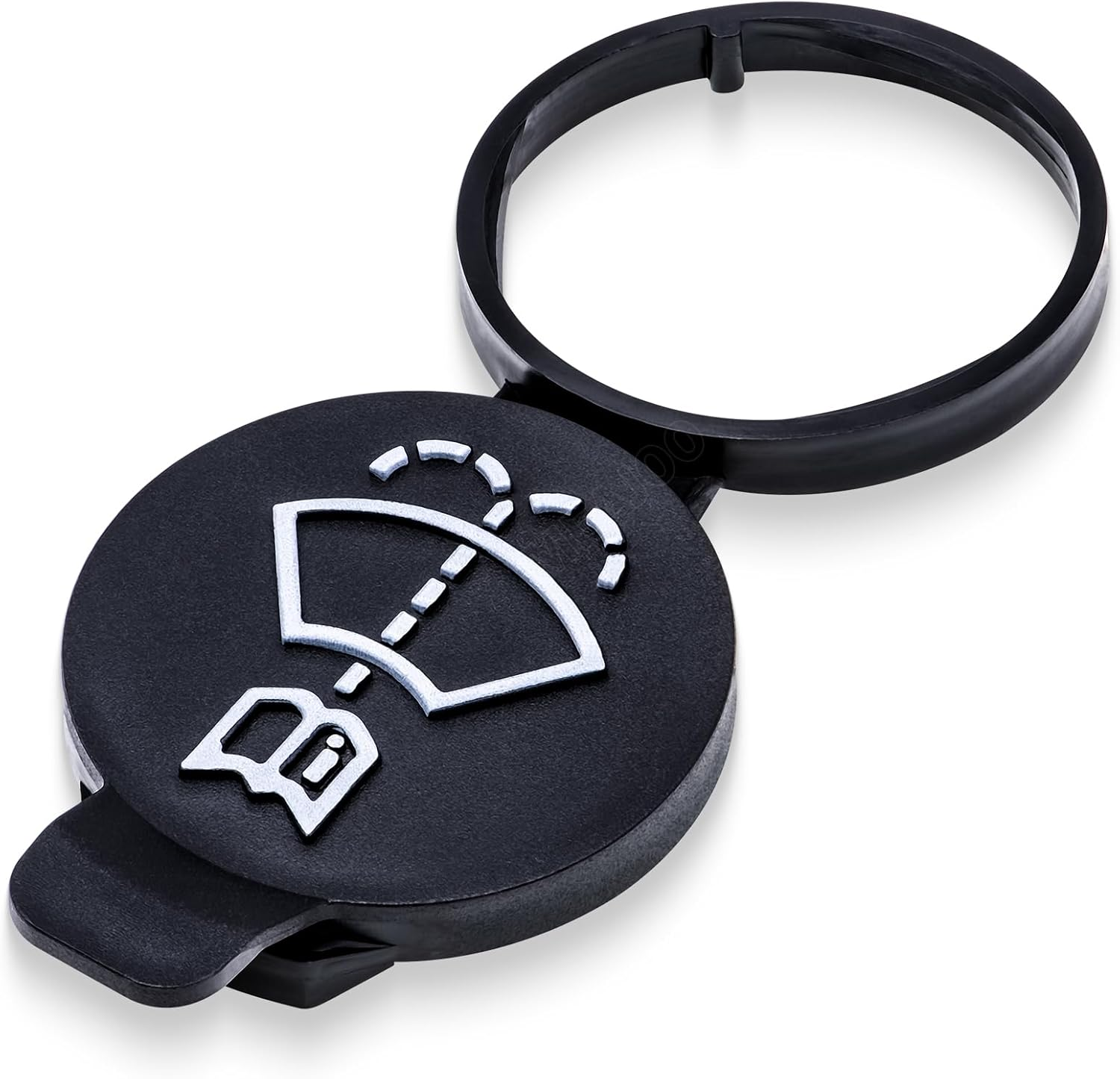 MEAJOO 1PCS Windshield Wiper Washer Fluid Reservoir Cap Tank Bottle Cap OEM 13227300 12767700 19172571 12788573 4563292 (Black)