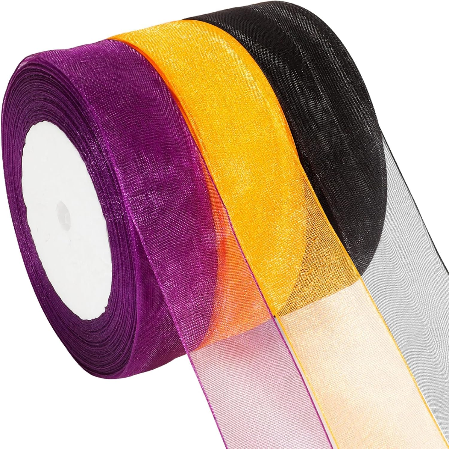 Red Organza Ribbon Thick 25Mm 50 Yards Ribbons for Gift Wrapping Crafting Chiffon Wide Matilda Red Ribbon for Flower Bouquet Bow Hair Birthday Weeding Car Cake Decoration Mothers Day Gift Christmas