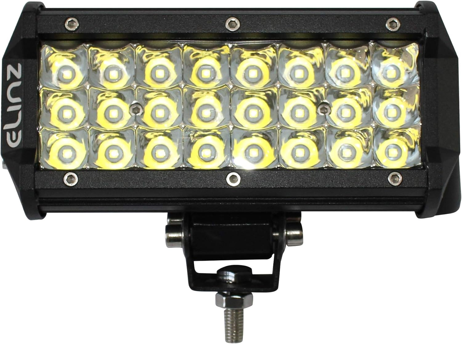 Elinz 2X 7" LED Work Driving Light Bar Spot Offroad 3 Rows 12V 24V 4WD Truck IP67 Waterproof 50000Hrs Life 20000LM PC Lens image number 5