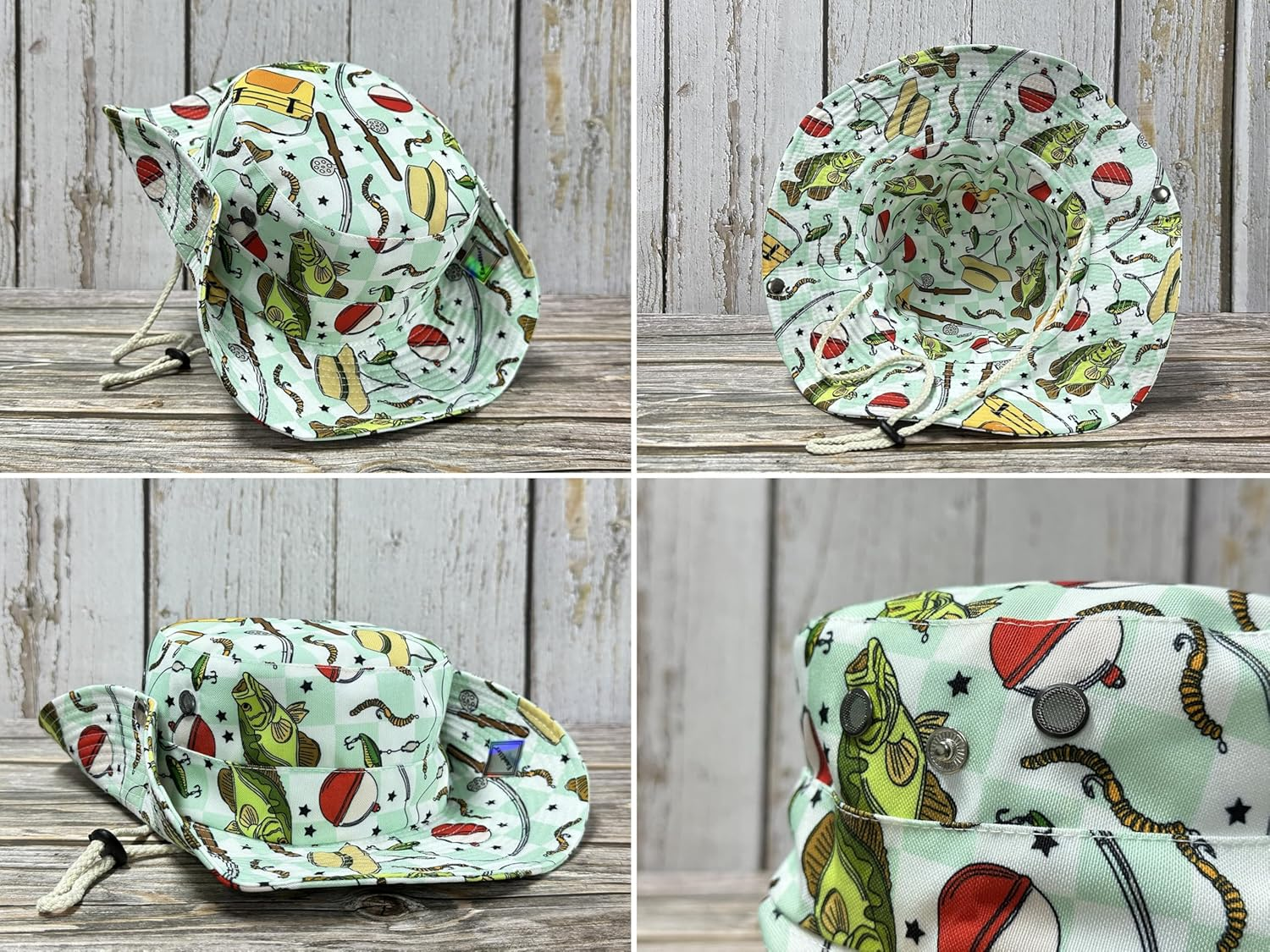 Enodtter Bucket Hat for Women Girl Men - Ducks (Brightly Colored) image number 6