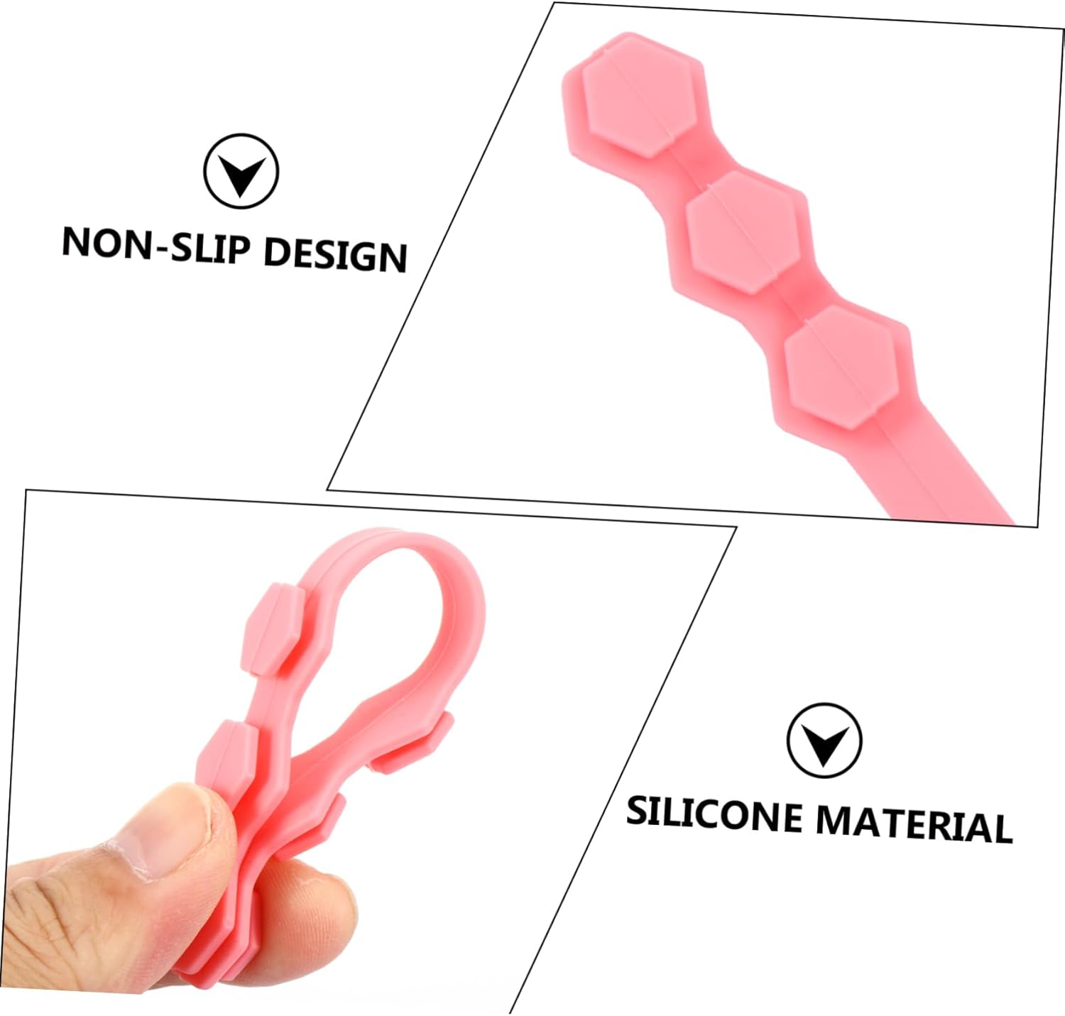 PLAFOPE 10Pcs Silicone Ear Hook Extenders Strap Cord Extension Buckle for Adjustable Lanyard Non-Slip Protective Ear Saver Suitable for Daily Use image number 4