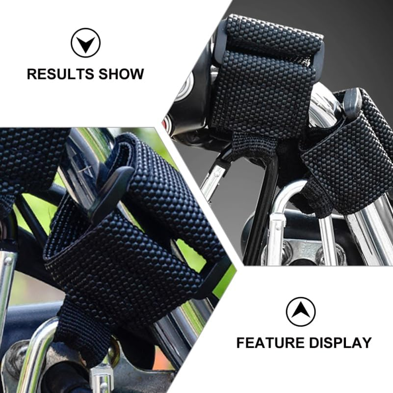 2Pcs Silver Stroller Hooks, Aluminum Alloy Carabiner Clips for Hanging Shopping Bags, Pram Organizer, Mummy Bag Holder, Car Stroller Accessories image number 2