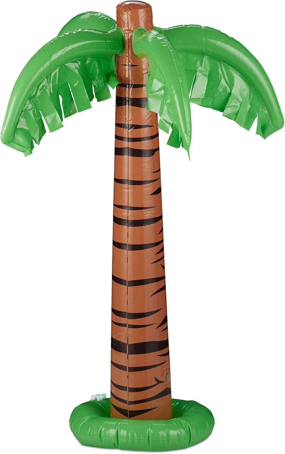 Relaxdays Inflatable Palm Tree, Cool Pool Decoration, Decorative Palm Tree for Inflating, Summer Party Decoration, 80 Cm High, Green/Brown, Pack of 1 image number 6