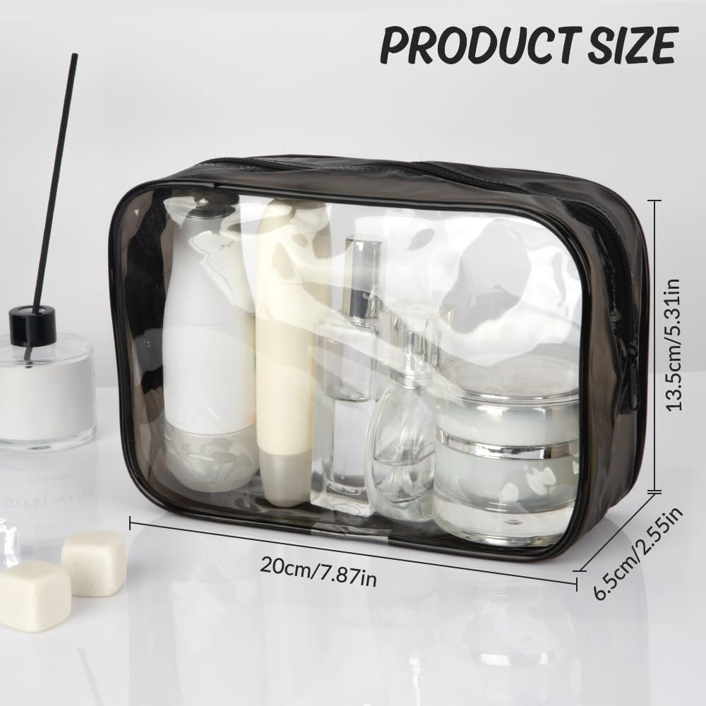 Clear Makeup Bag Liquids Bag Trousse De Toilette Voyage Toiletry Bag Women Travel Clear Toiletry Bag Cosmetic Travel Bag Clear Travel Toiletry Bag Toiletries Bag Clear Bags for Travel image number 1