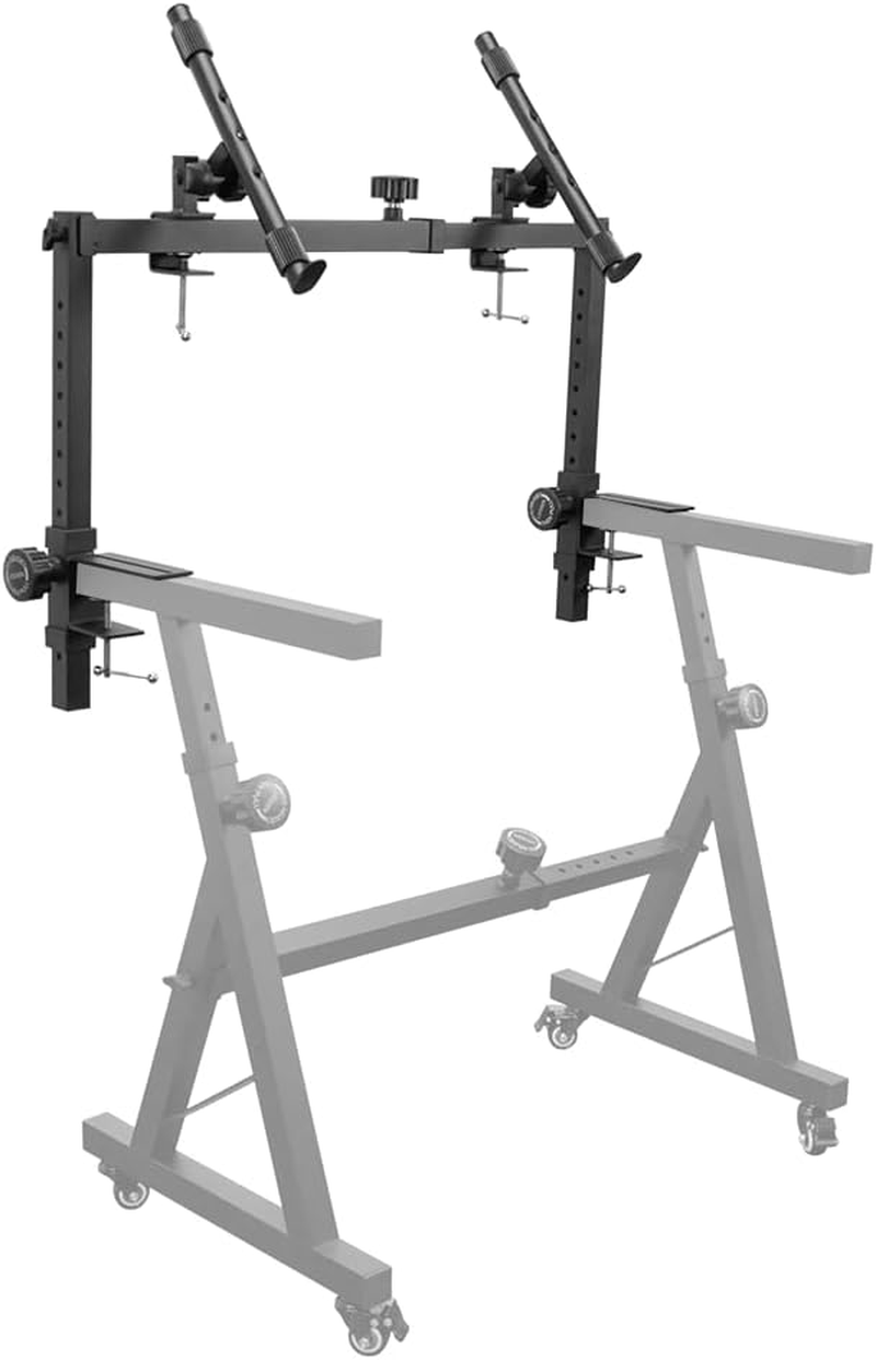 ALSTON Piano Keyboard Z Stand with Wheels Portable Heavy-Duty Piano Keyboard Stand, Music Electronic Keyboard Stand Adjustable Height 60 to 93CM Width 56-100CM, Fits 54-88 Key Electric Pianos