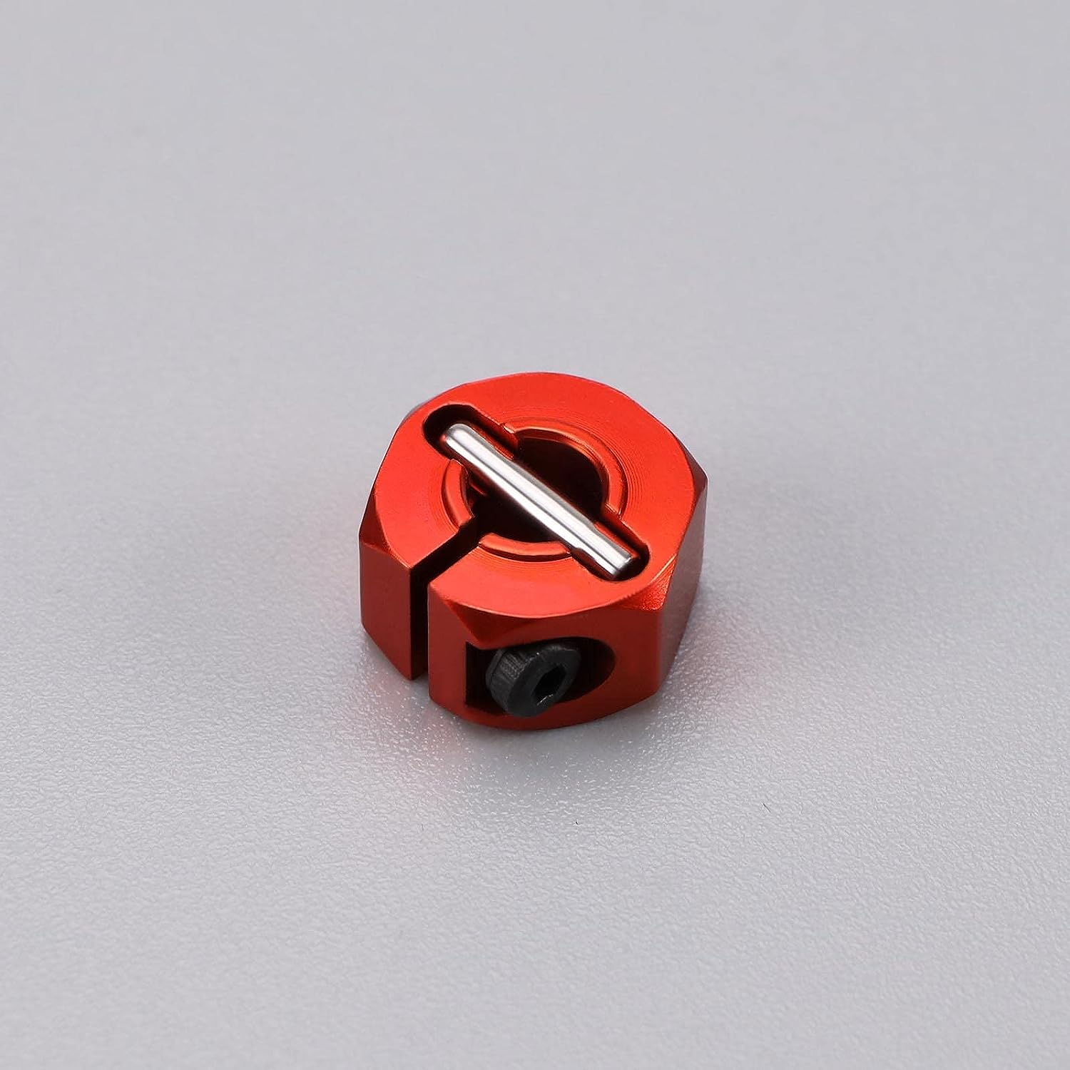 Emagtech 8Pcs Wheel Hex Adapter Aluminum Alloy Wheel Hub Socket Adapter RC Car Wheel Hexagonal Drive Hub Adapters Compatible with HSP Compatible with SCX10 Blue Red image number 6