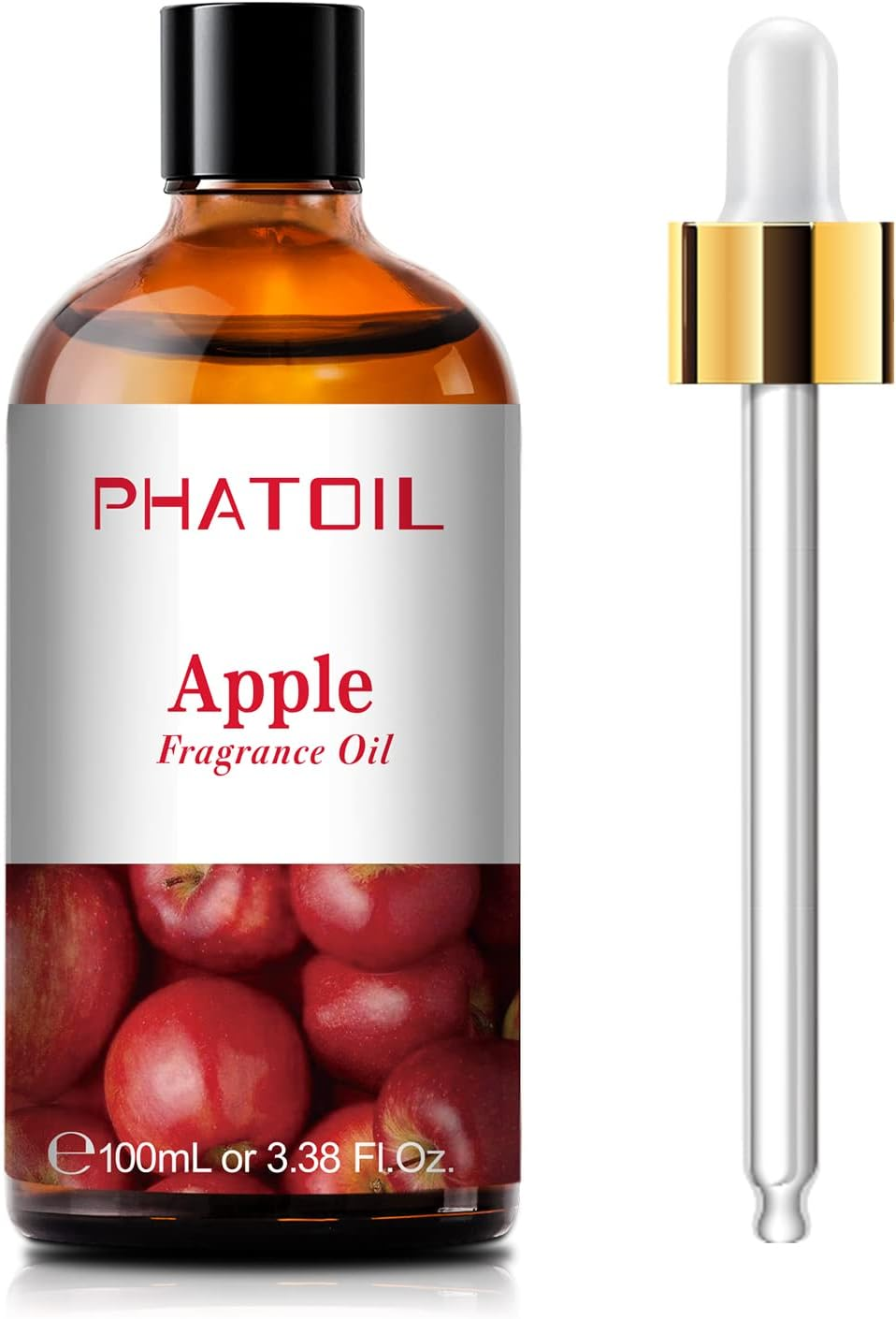 PHATOIL Apple Fragrance Oils 100ML/3.38FL.OZ, Essential Oils for Diffuser, Humidifier, Aromatherapy, DIY Candle, Soap and Scented Products Making image number 3