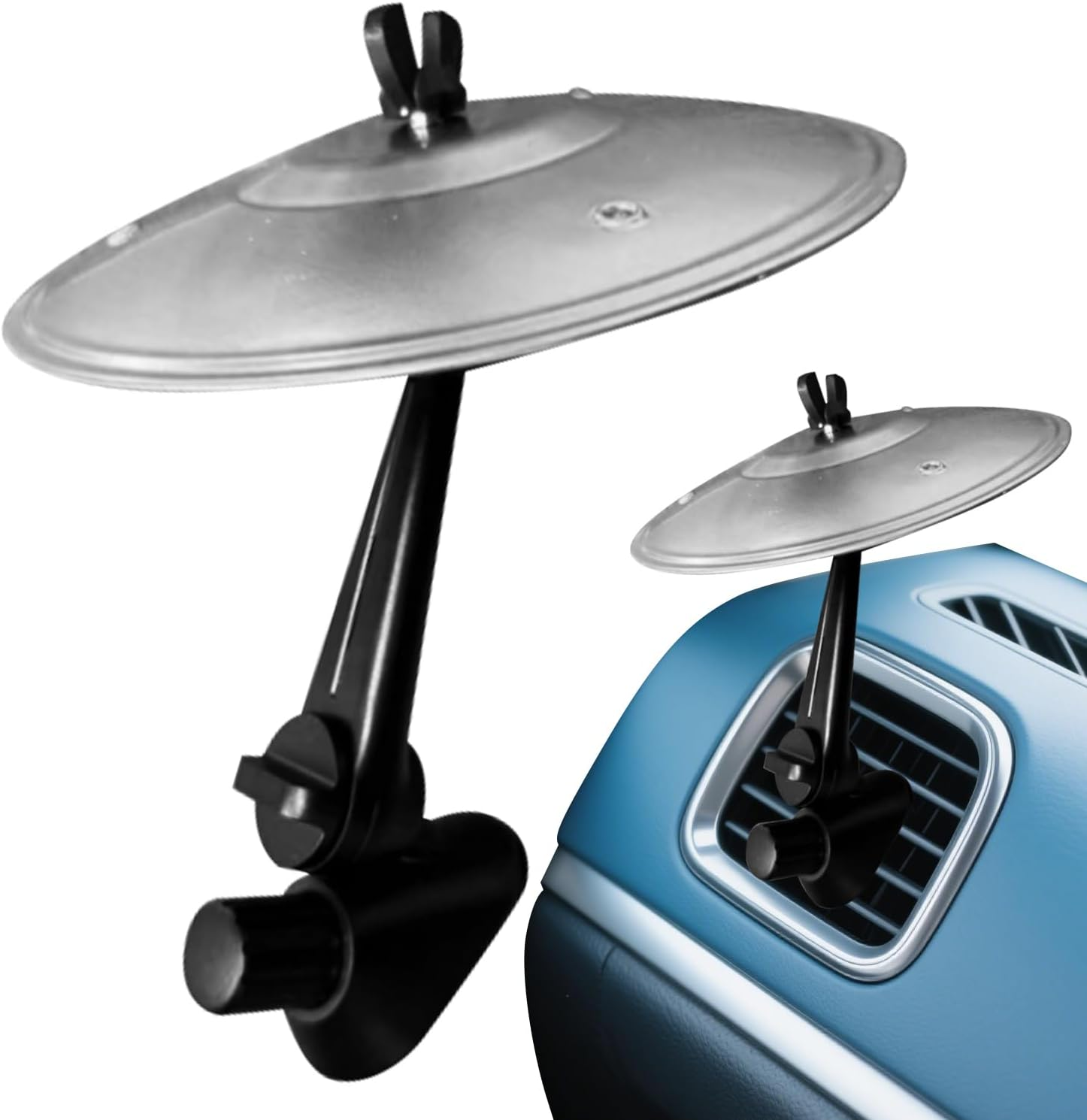 Car Cymbals Air Vent, Car Crashs Cymbals, Mini Drum Cym-Bals for Vehicle Vent, Funny Automotive Decoration, Compact Musical Instruments Vehicle Accessories for All Types of Vehicles