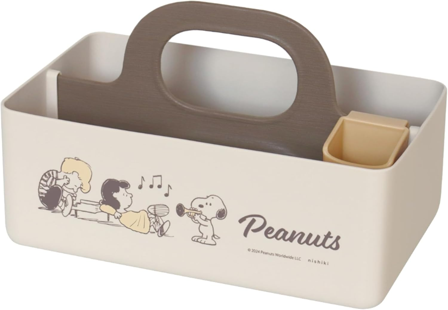 Nishiki Kasei Storage Case, Cinnamo Roll, Mini Motte Case, Approx. Width 8.1 X Depth 4.9 X Height 5.3 Inches (20.7 X 12.5 X 13.5 Cm), Desktop Accessory Storage, Made in Japan image number 5