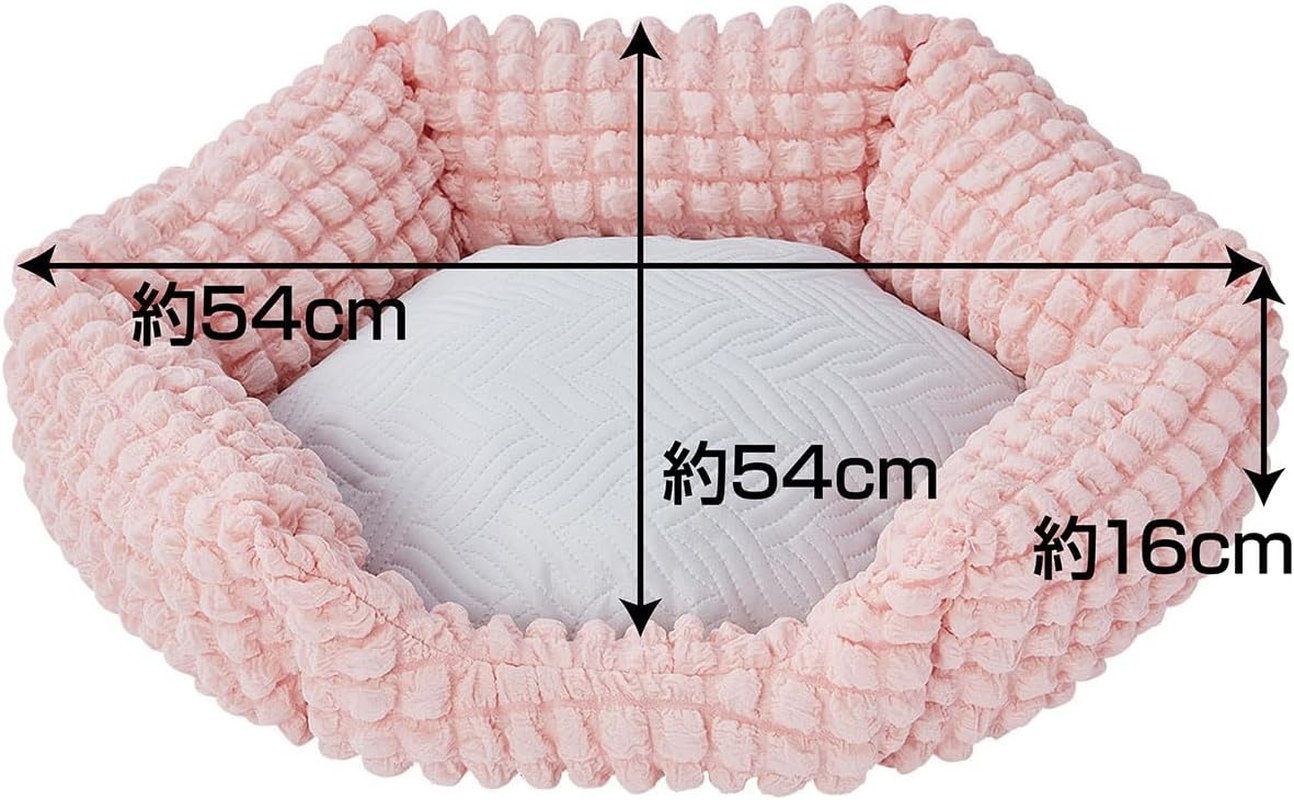 Add.Mate Cuna Cooling Hexagon Bed for Dogs and Cats, Pale Pink image number 6