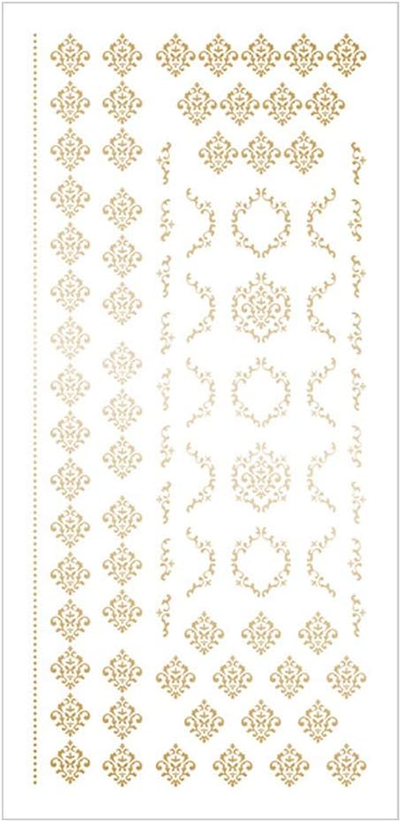 TSUMEKIRA NN-AGE-101 Ageha Damask Nail Seal, White