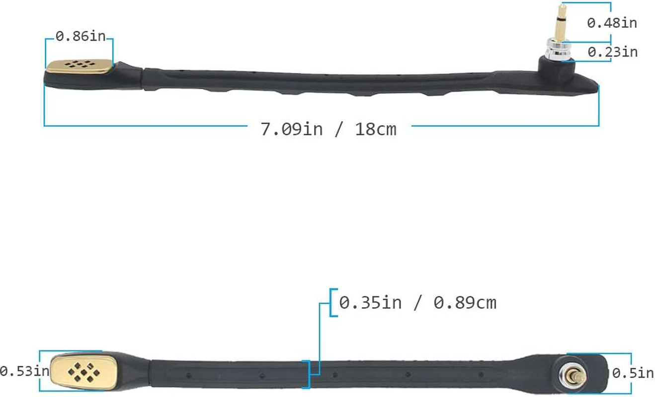 MQDITH Replacement Microphone Compatible with Astro A40 TR Gaming Headset (Black)