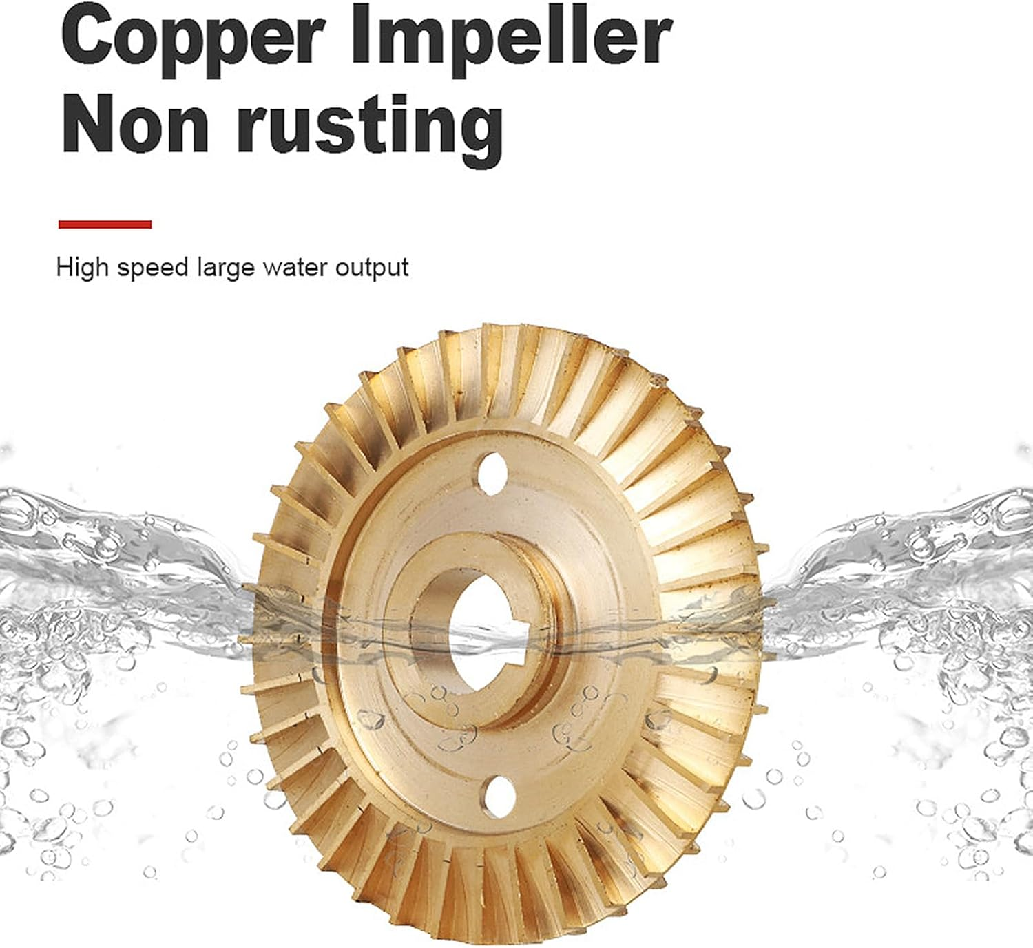 Transfer Water Pump, 12V 24V Solar Water Pump, 25M Lift Self-Priming Pump, Solar Water Supply Vortex Pump for Shallow Well Jet, Irrigation Transfer, 35L/Min, Sturdy Construction image number 1