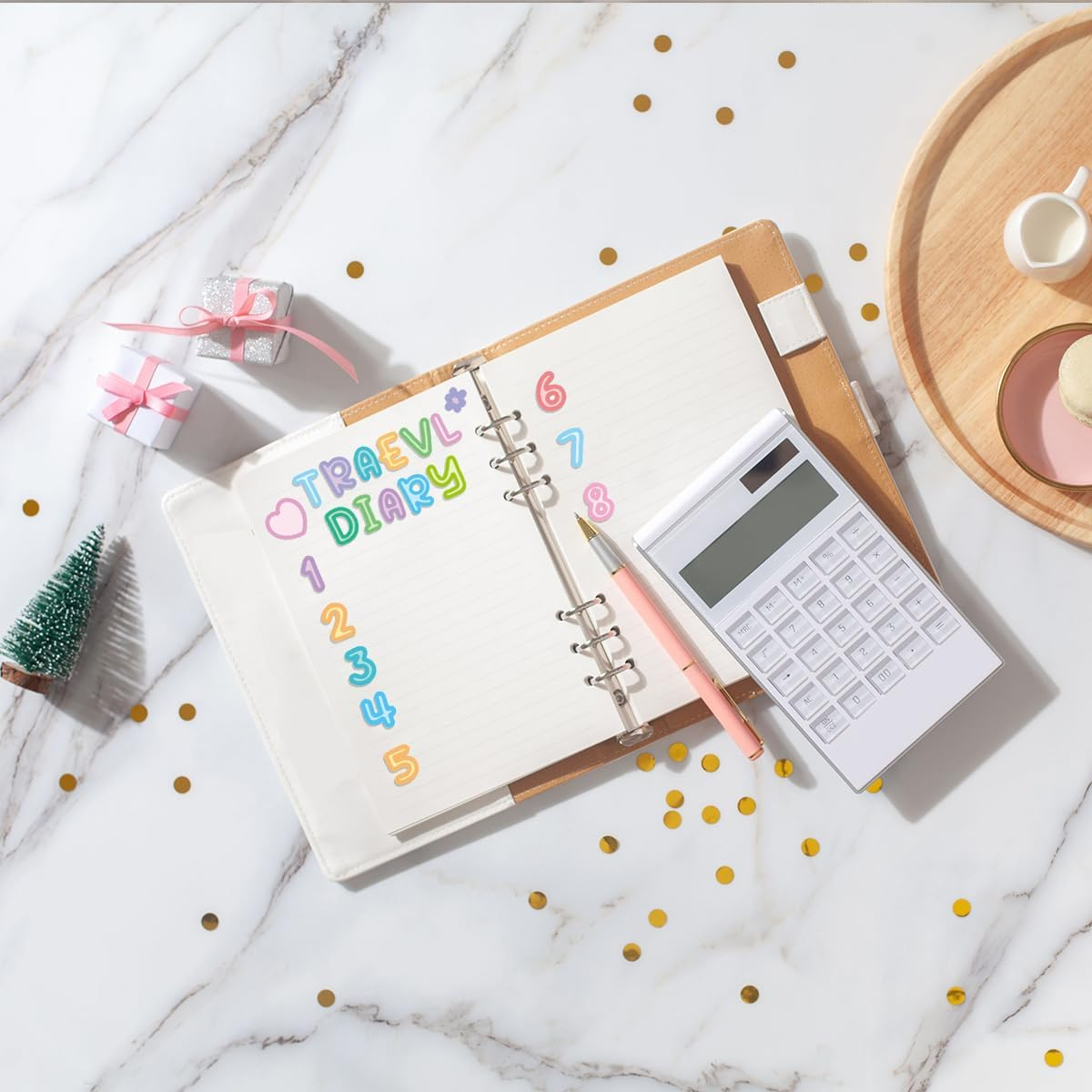 WELANE Number Alphabet Stickers, 1800 PCS Candy Color Letter and Number Scrapbooking Stickers for Sign, Notebook, Classroom Decor (20 Sheets, 2 Styles) image number 4