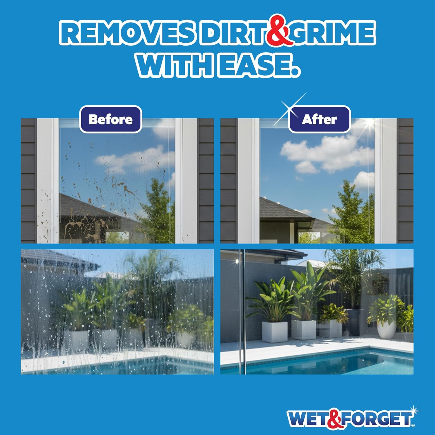 Wet & Forget Window Witch 2L Exterior Glass Cleaner &ndash; Hose Attachment Spray for Outdoor Windows, Conservatories & Glass Doors &ndash; Streak-Free Finish, No Squeegee Needed, Window Cleaning Solution image number 4