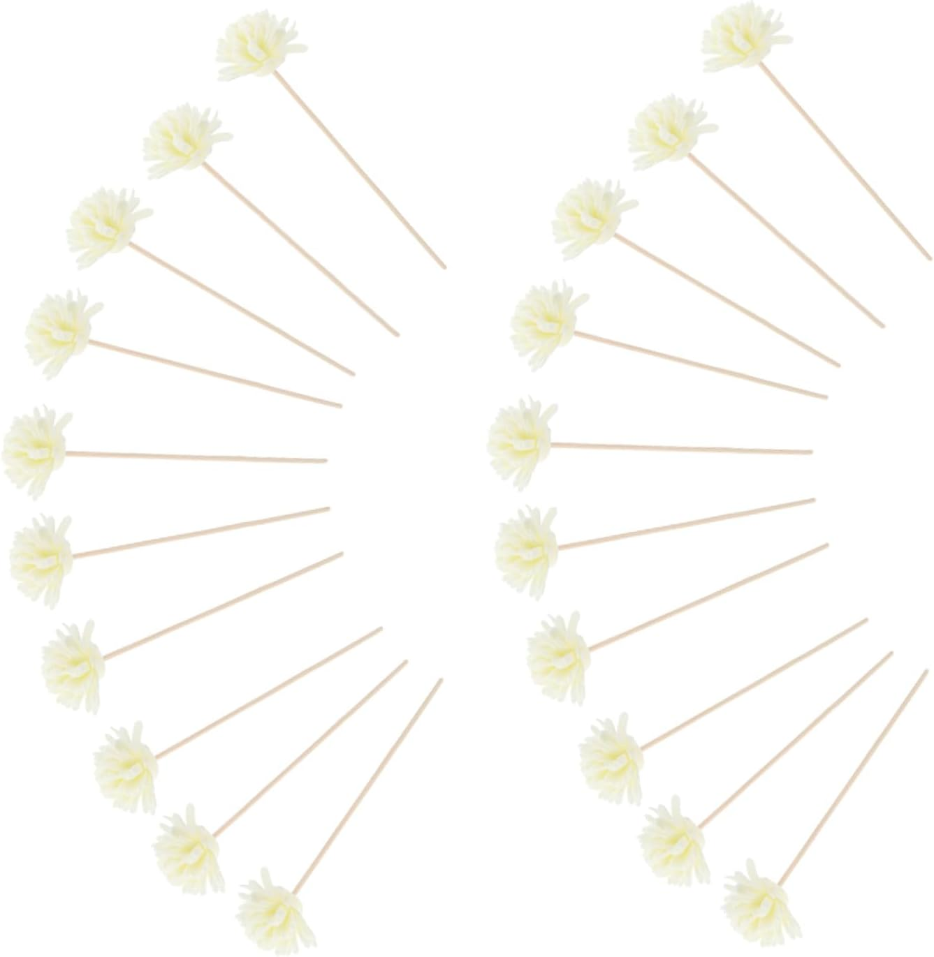 Aroma Diffuser Flower Sticks 20Pcs Artificial Reed Diffusers Decorative Handcrafted Scented Rattan Sticks for Home Fragrance and Aromatherapy image number 3