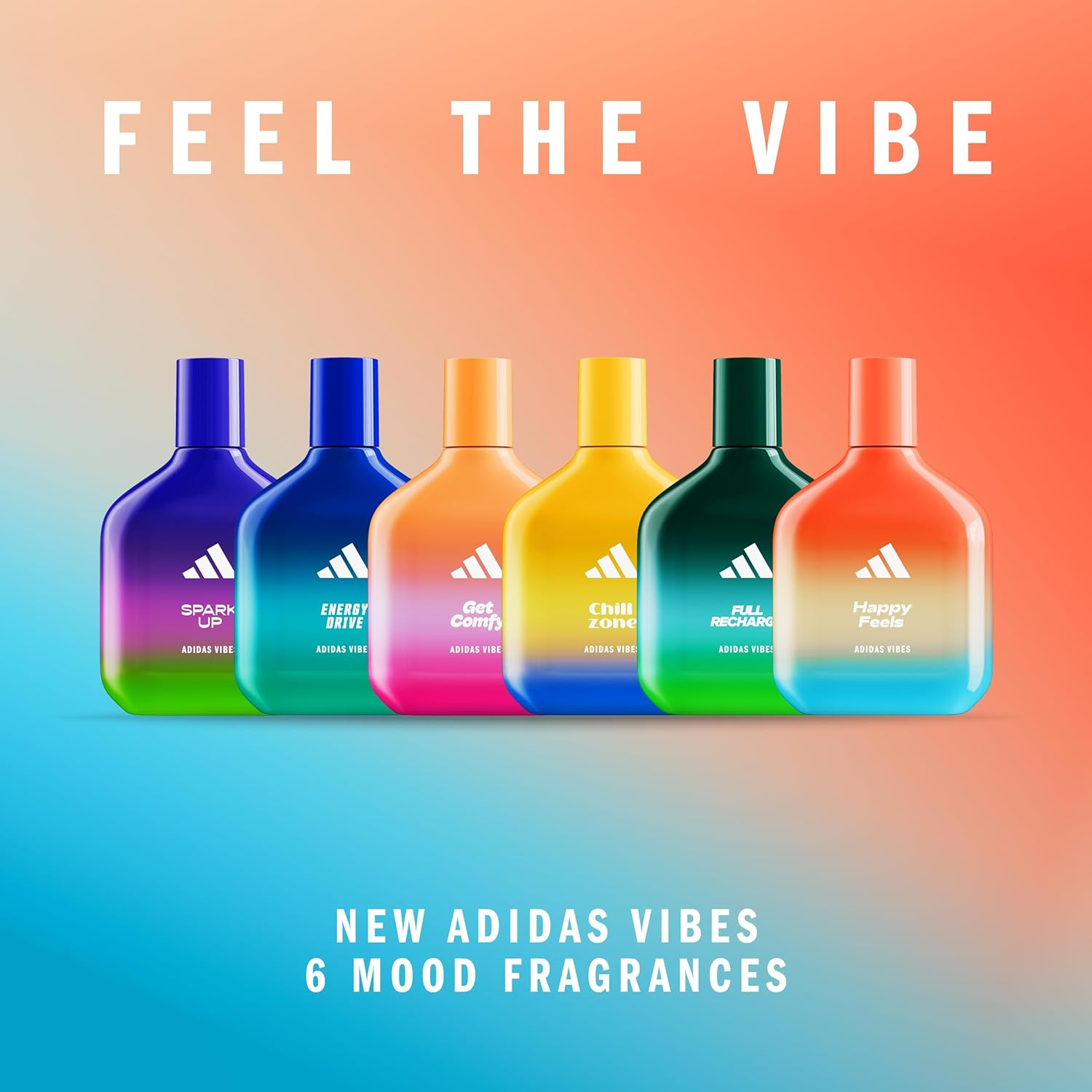 Adidas Vibes Chill Zone Eau De Parfum for All, Relaxing and Comforting, Long Lasting Fragrance, Lavender and Vanilla 100Ml image number 5