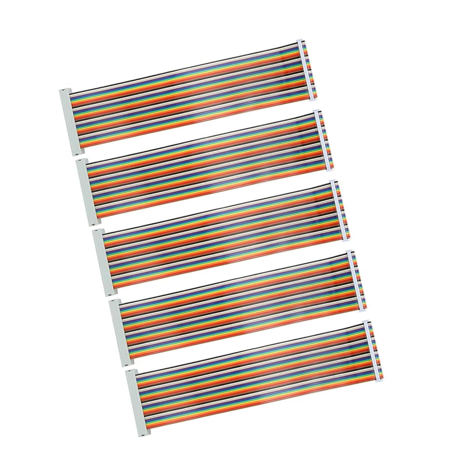 Denash GPIO Line Male to Female 40 Pin Cable, 5 Pieces for (Multicolor, Copper, 20Cm) image number 6