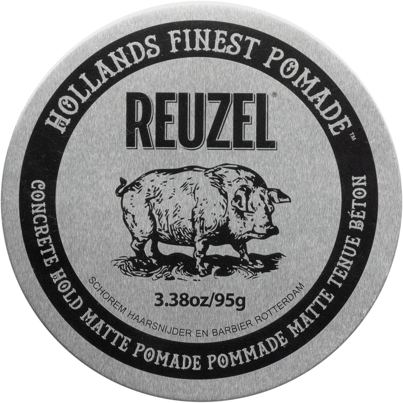 Reuzel Concrete Hold Matte Pomade, Extra Firm Hold Pomade for a Strong Natural Looking Hairstyle 3.38Oz/95G image number 3