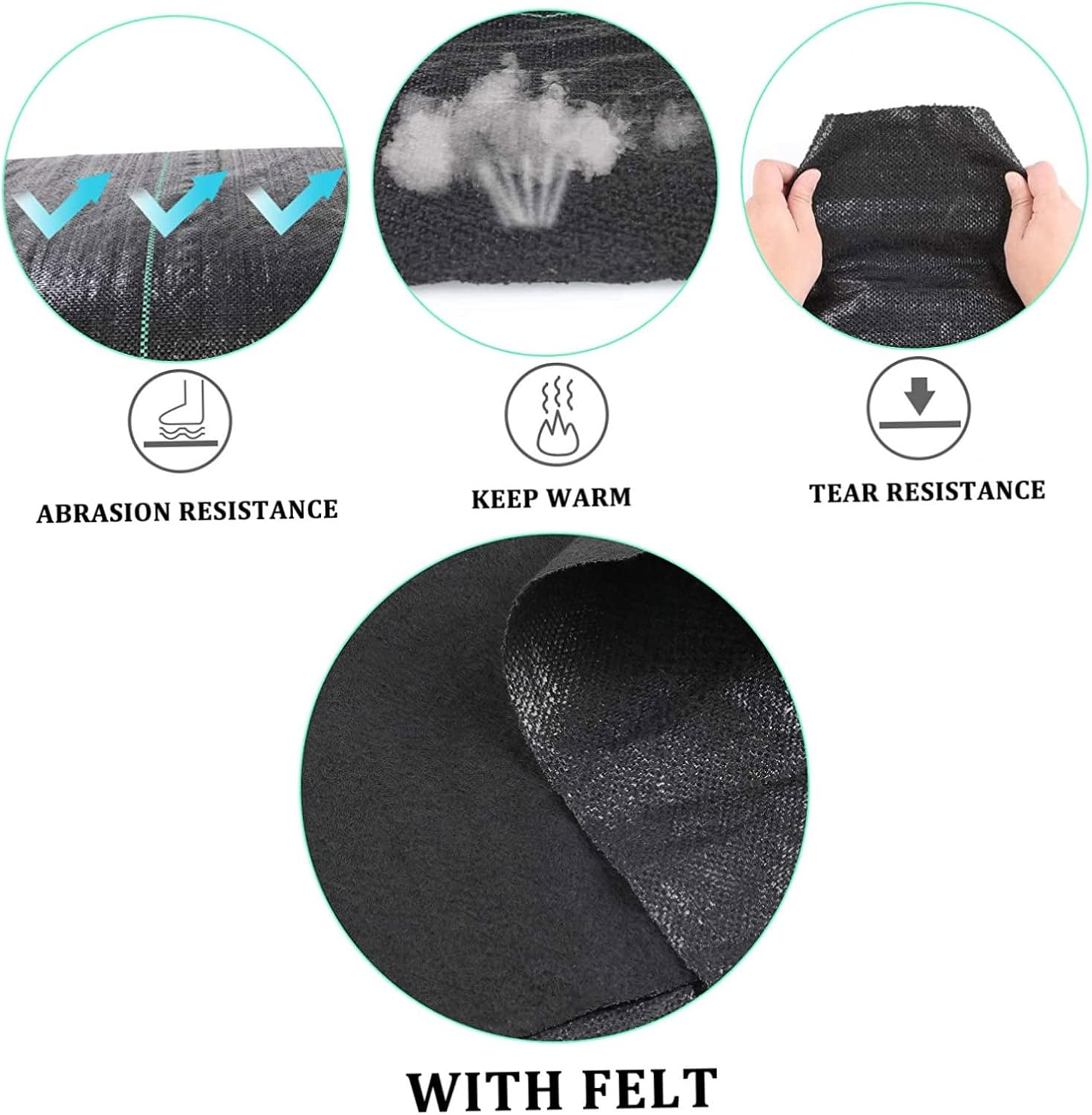 Yardwe Sturdy Weeding Ground Cloth 20 Pack Pp Barrier Fabric for Gardening Orchards image number 3