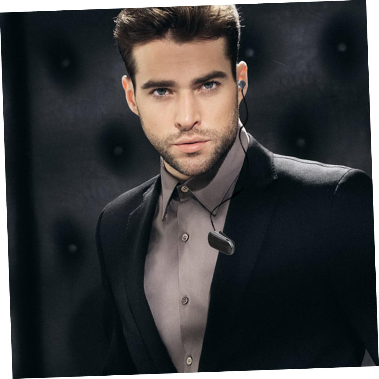 TINEASUR Wireless Earbud Retractable Headphone Clip-On Sports Earphone Sturdy Design Lightweight Comfortable for Active Workout and Outdoor Use Black