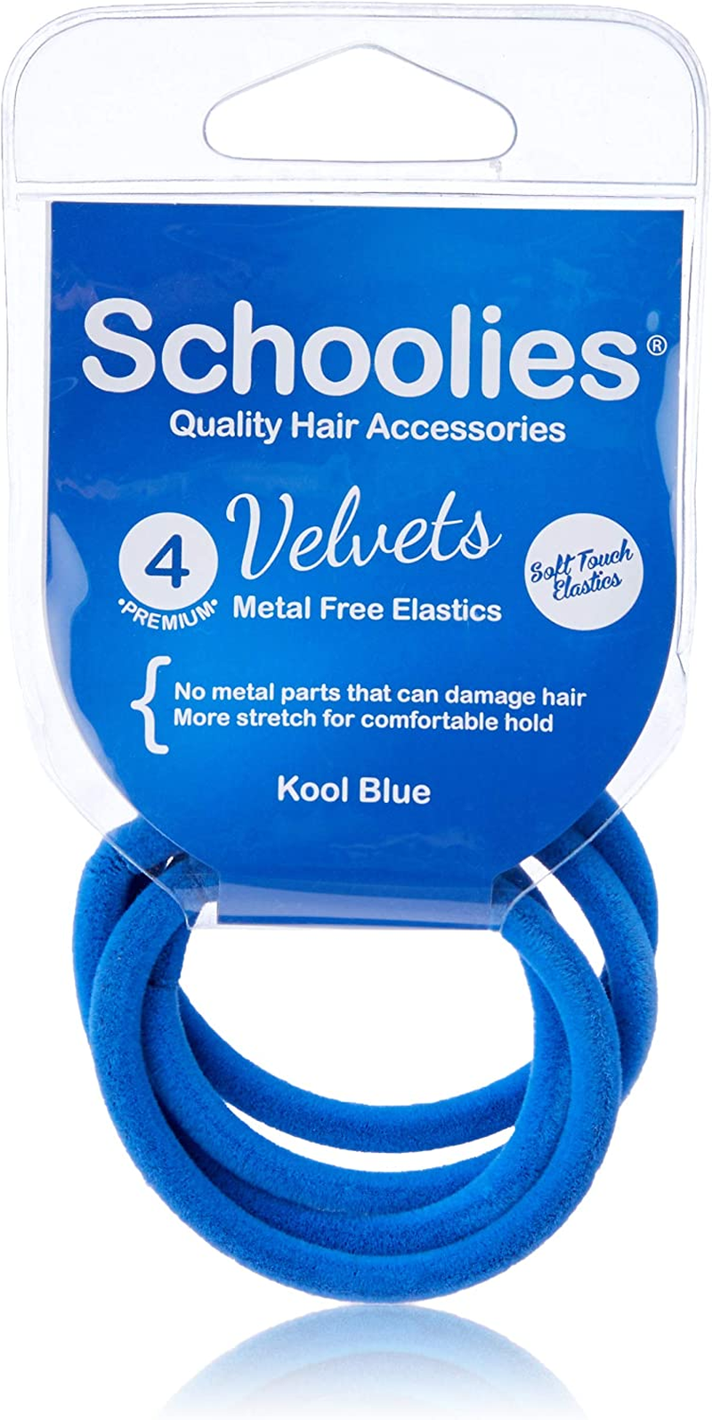 Schoolies Hair Accessories Hair Velvets 4 Pieces, Mad Maroon