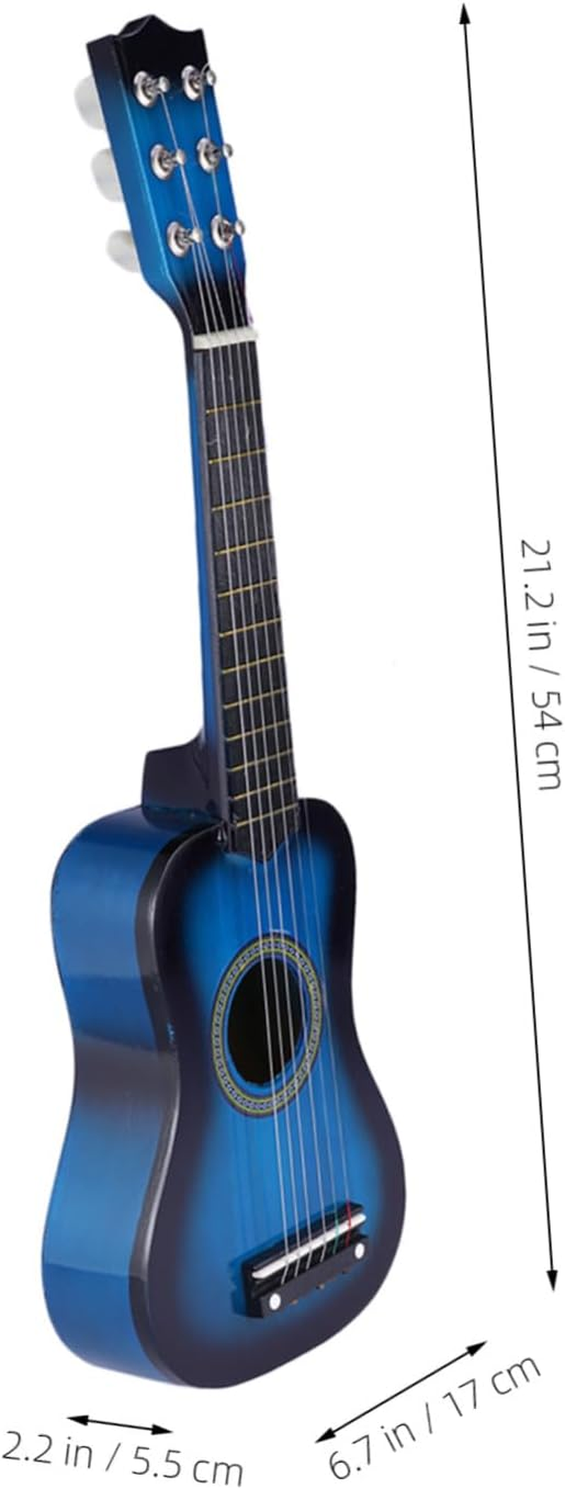 Portable Boys and Girls Guitar Acoustic Wooden Boys and Girls Musical Instrument for Easy Learning image number 2