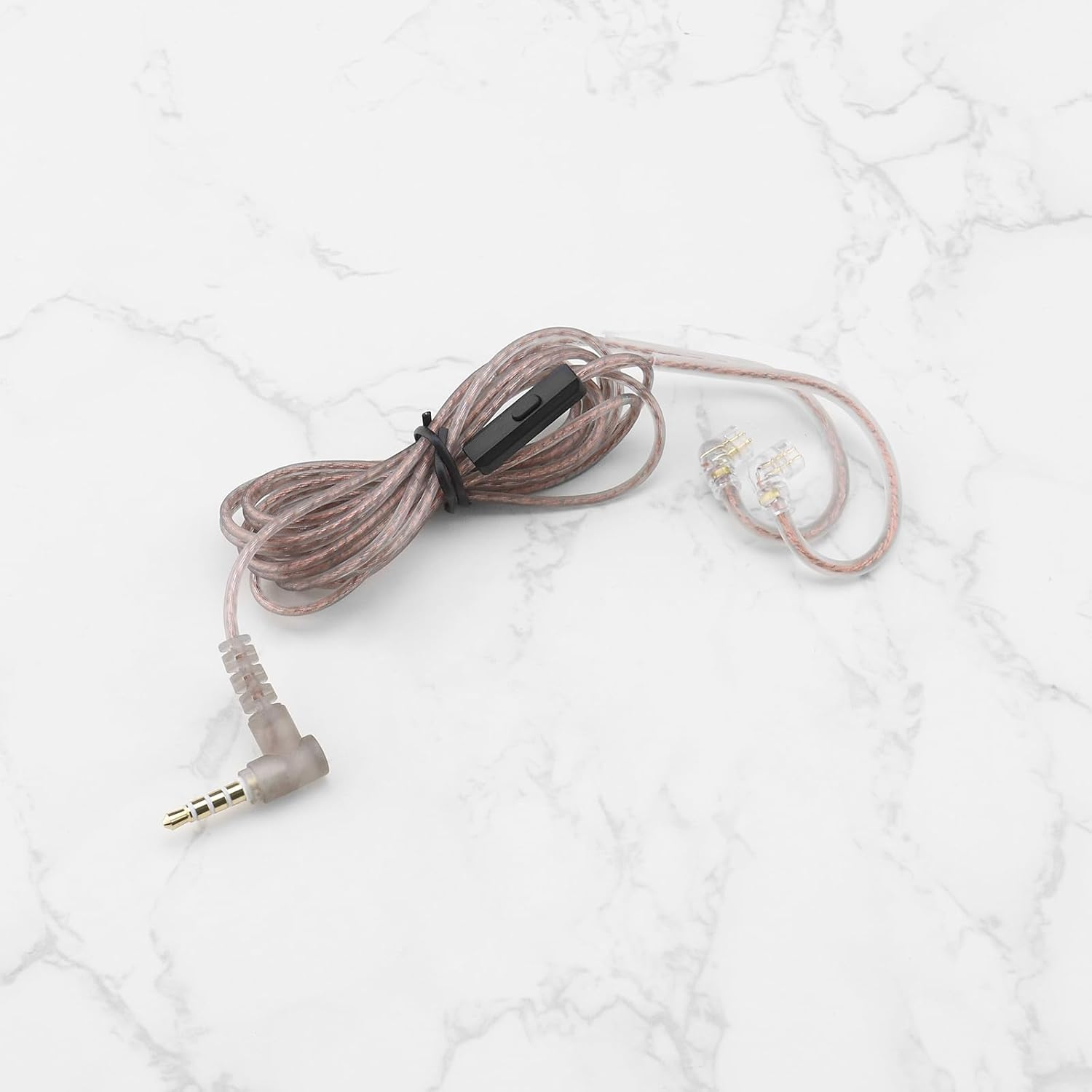 SING F LTD C Pin 3.5Mm Earbud Replacement Cable with Mic Compatible with KZ ZST/ZSR/ ED12/ ES3/ ES4/ ZS10/ AS06 Stereo Earphone Wire image number 1