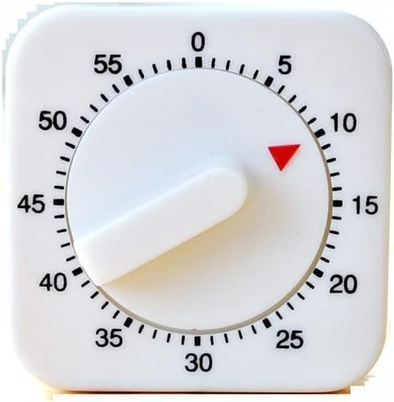 Kitchen Timer, 60 Minutes Mechanical Timer Clock,Kitchen Cooking Timer Clock with Bell Alarm Clock,No Battery Needed, Short Timer Kitchen Alarm Clock image number 5