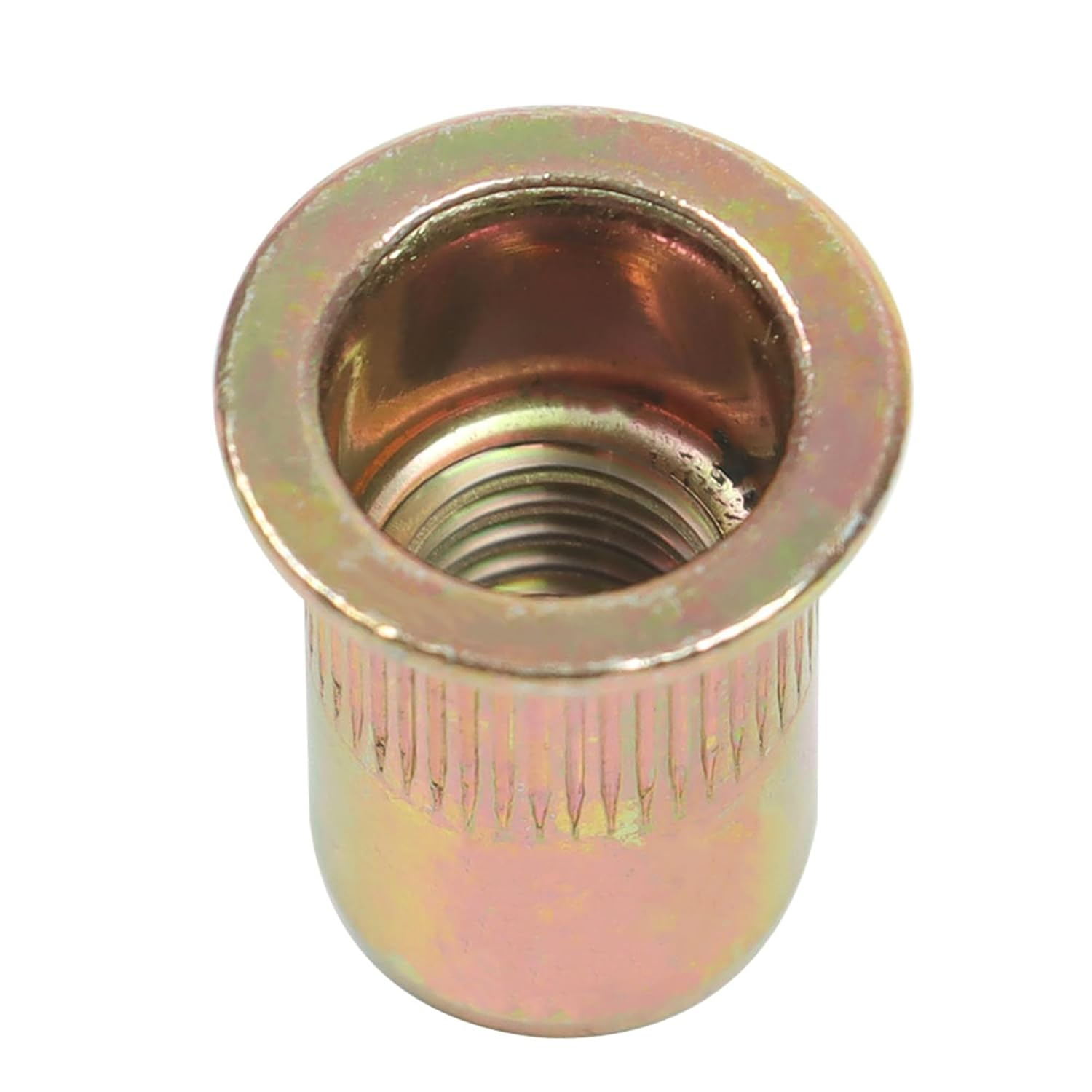 Labwork 50Pcs M8 Rivet Nuts Blind Nut Nutserts Rivnut Zinc Plated Steel image number 5