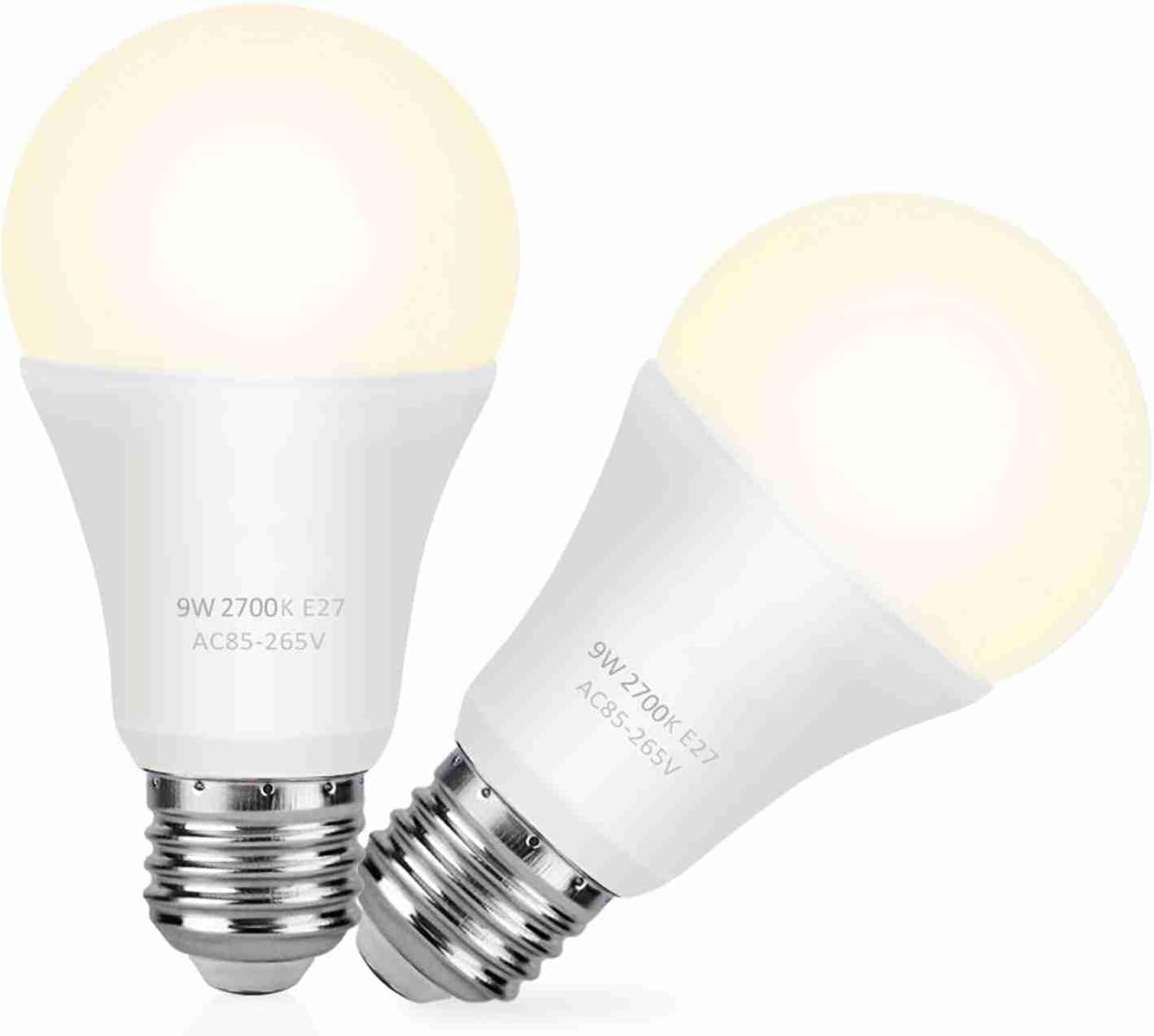 E26 Dusk to Dawn Light Bulb 9W 800LM Warm 3000K Smart Sensor Bulb 180掳 Beam Angle image number 1
