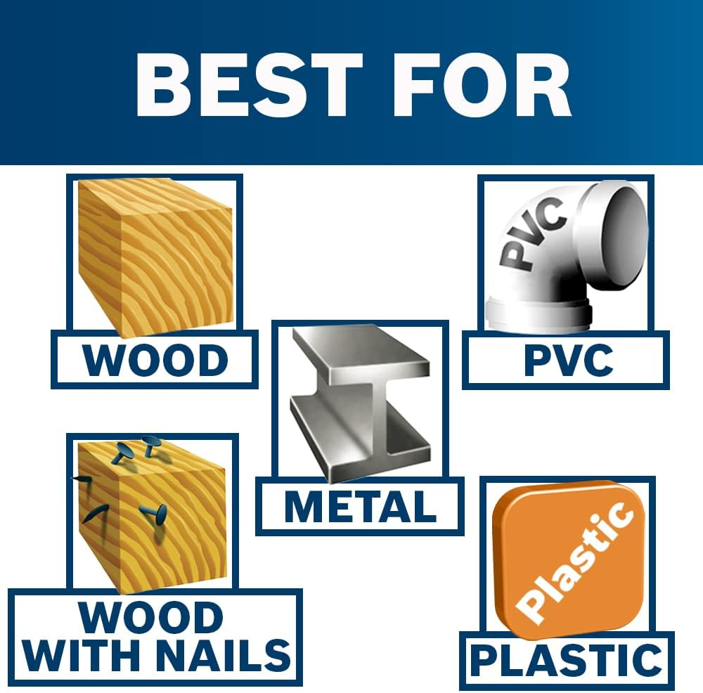 Bosch RAP7PK 7-Piece Reciprocating Saw Blade Set image number 1