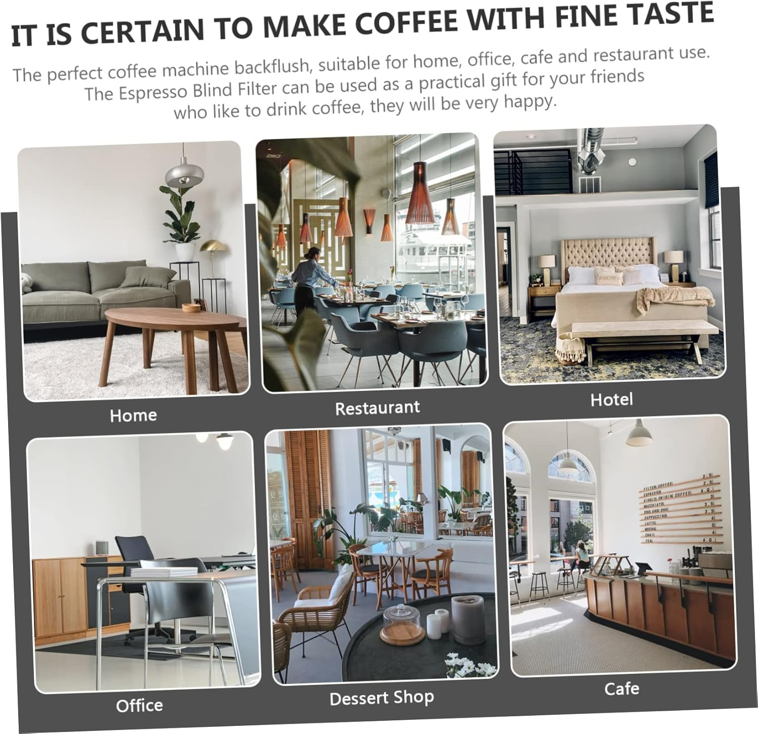 COHEALI Double Stainless Steel Coffee Machine Filter Cup Reusable Espresso Strainer Basket for Home Coffee Bar Easy to Install and Wash Replacement Part image number 4