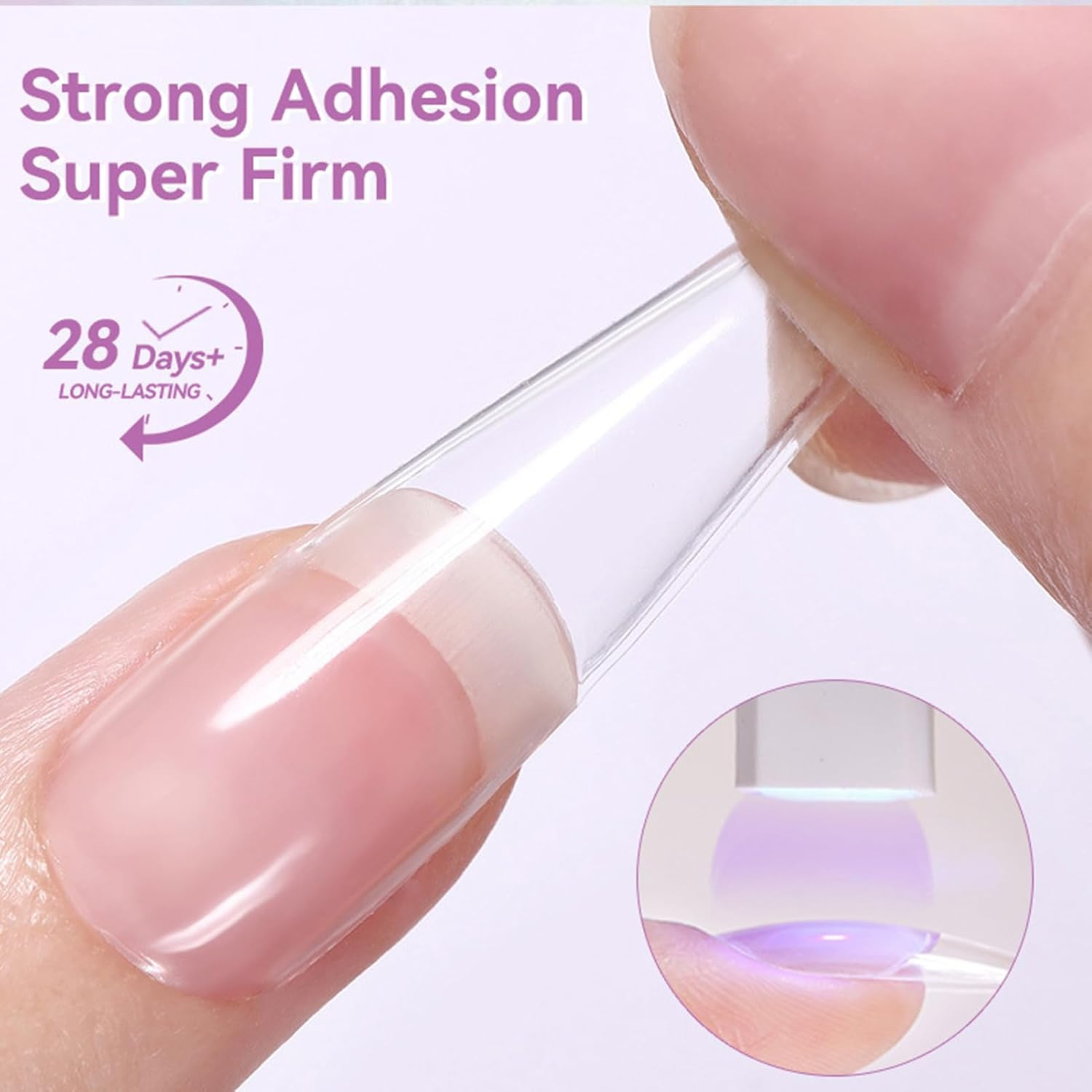 UV Nail Glue | 8Ml Odorless Fast Drying Adhesive,Extension Gel - for Beginners Professionals Home Salon Manicure Grooming Wedding Party