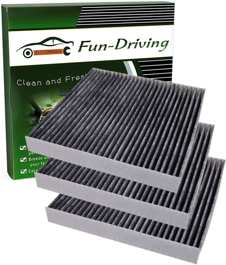 Fun-Driving FD J6X Cabin Air Filter for Mazda with Activated Carbon Replacement for KD45-61-J6X and CF11811
