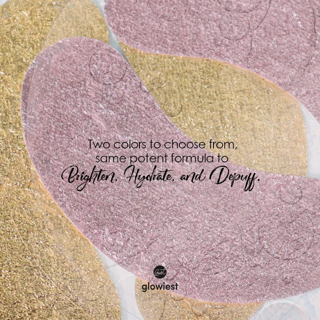 Sweet Dreams Collagen Glow Gold Eye Masks L under Eye Mask for Beauty & Self Care Wrinkle Patches L Puffy Eyes and Dark Circles Treatments Collagen, Niacinamide, Hyaluronic Acids, Peptides