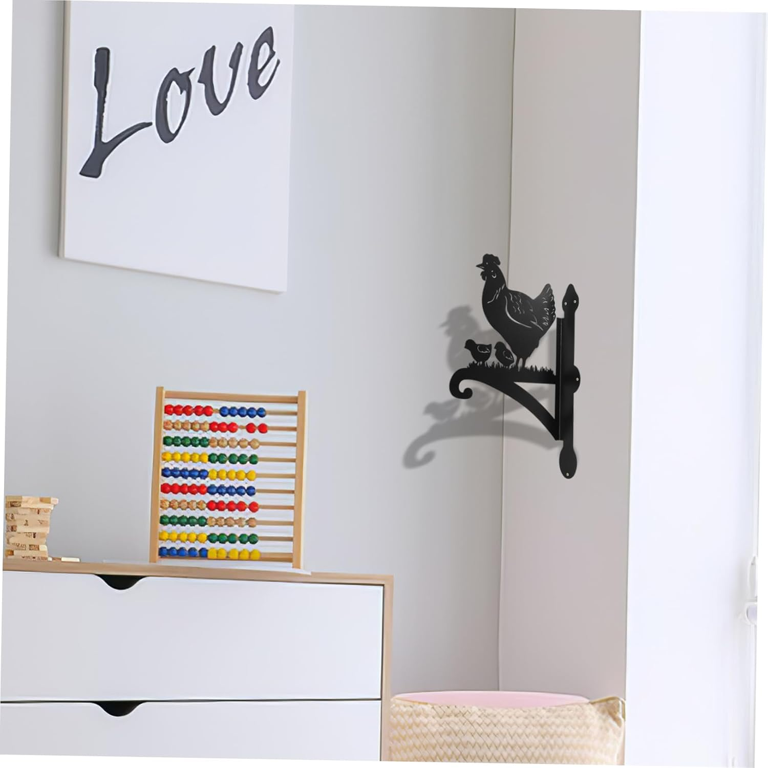 HANABASS Elegant Chicken Design Plant Hanger Outdoor Decor Garden Hook Lantern Support Bonsai image number 3