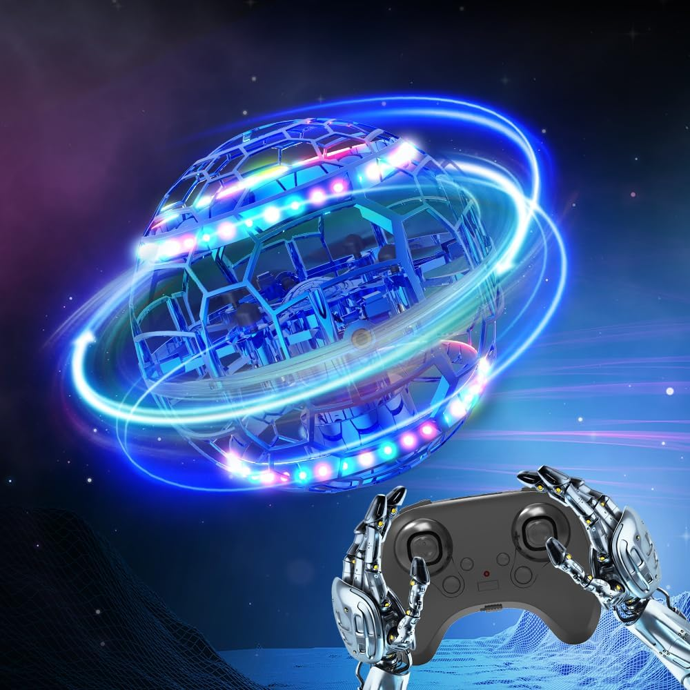 2025 Flying Orb Ball Toy, Cosmic Globe Boomerang Mini Drone for Kids, Hand Drone Orbit, Cool Toys for 6 7 8 9 10+ Year Old Boys Girls Teens Outdoor Toys